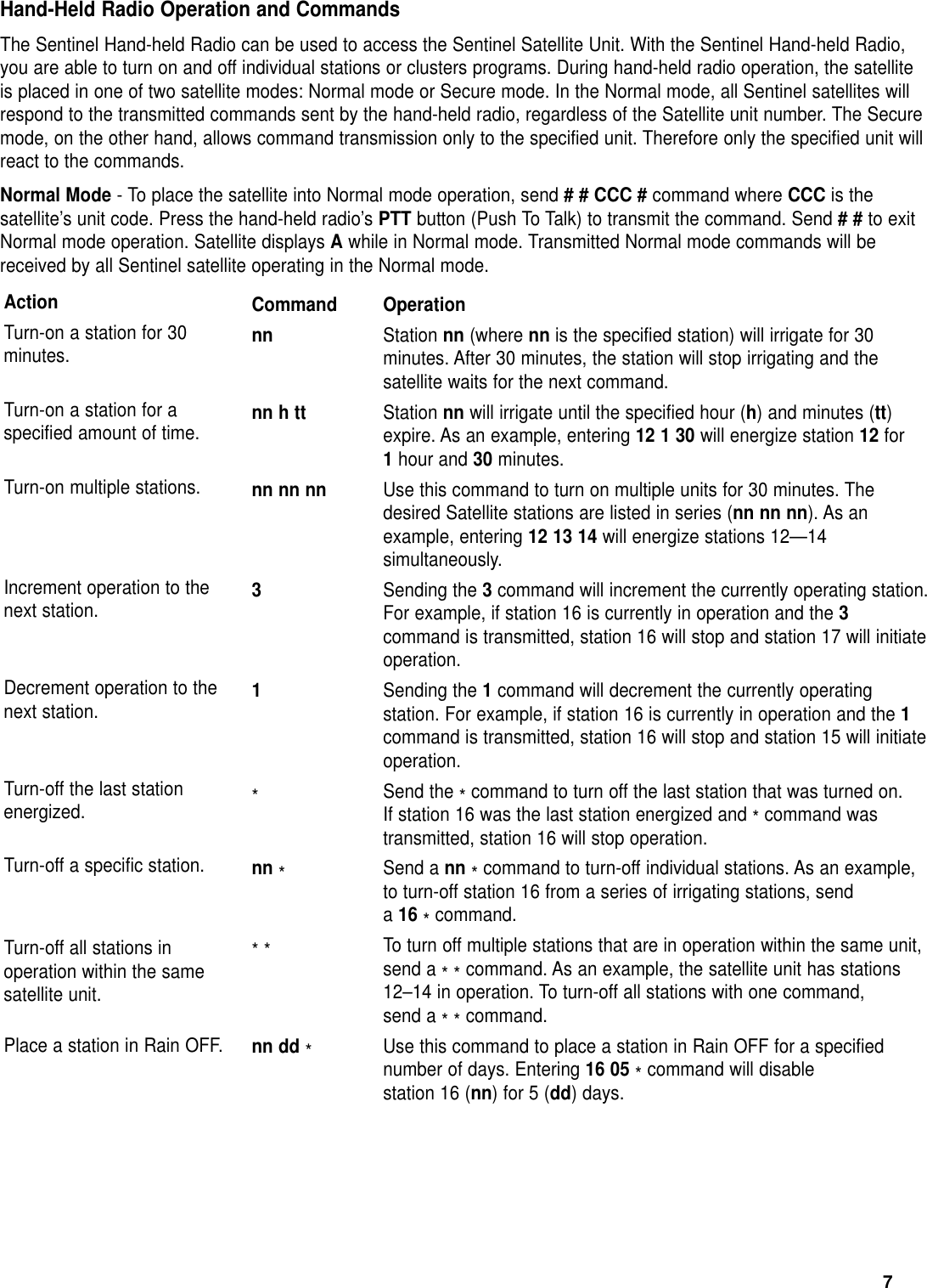 Page 7 of 12 - Toro Toro-Sentinel-Controller-Owners-Manual- Sentinel Sat User' Guide 2  Toro-sentinel-controller-owners-manual