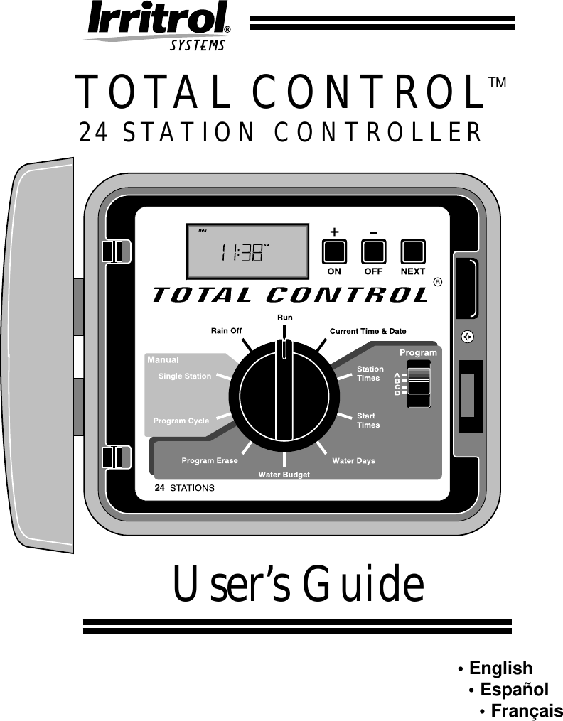 Toro Total Control Series Manual