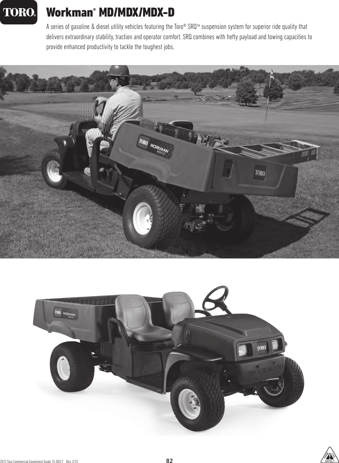 Page 1 of 4 - Toro Toro-Workman-Md-07279-Specifications-  Toro-workman-md-07279-specifications