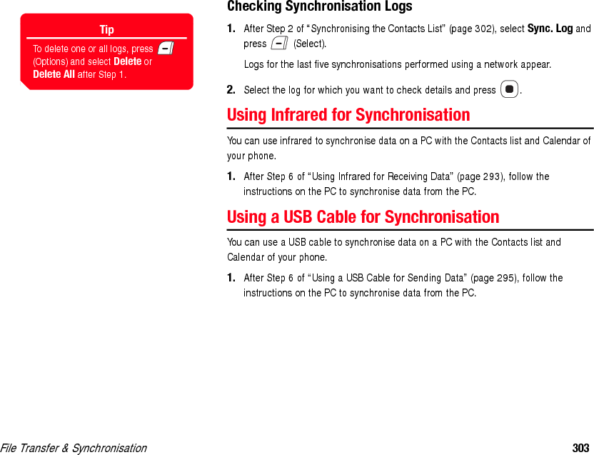 304  File Transfer &amp; Synchronisation