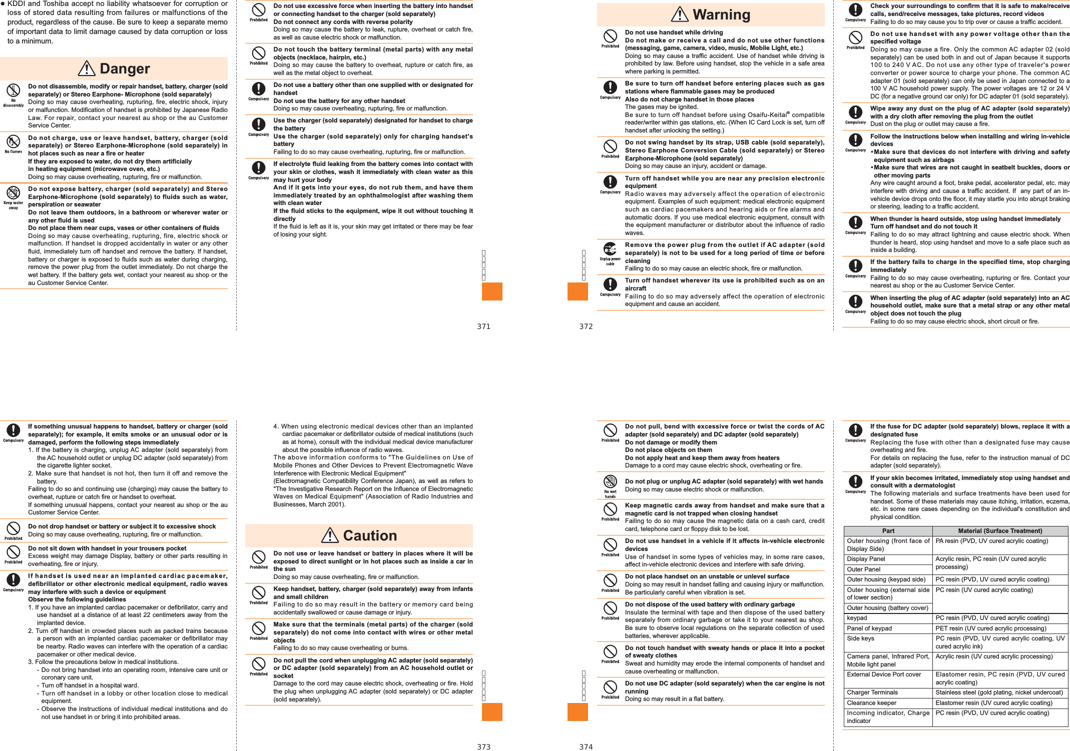 Page 44 of Toshiba Mobile Communications Quality Management Division CN9-J01 CDMA TS002 User Manual 