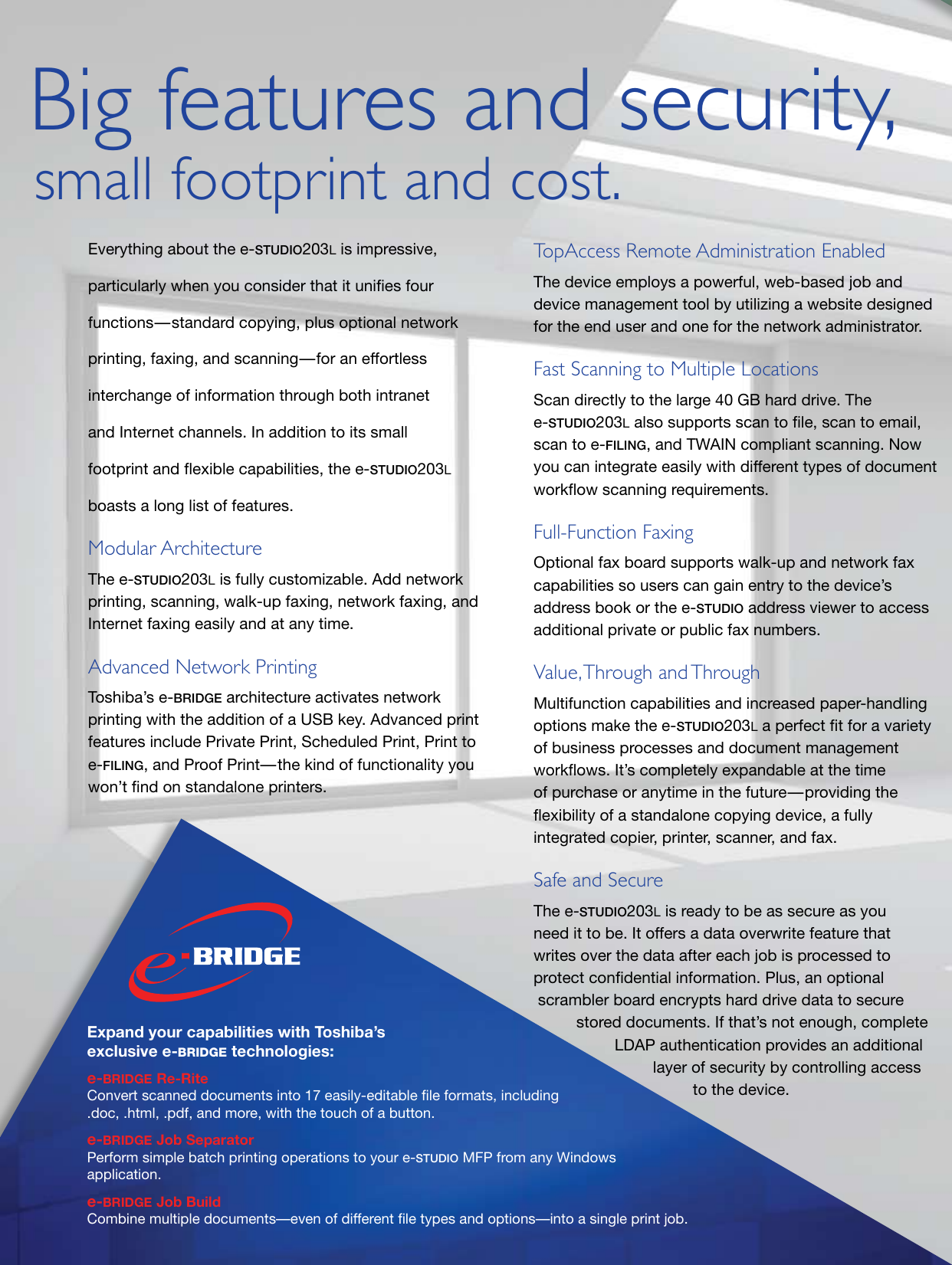 Page 6 of 8 - Toshiba  If Not Then 203L Brochure