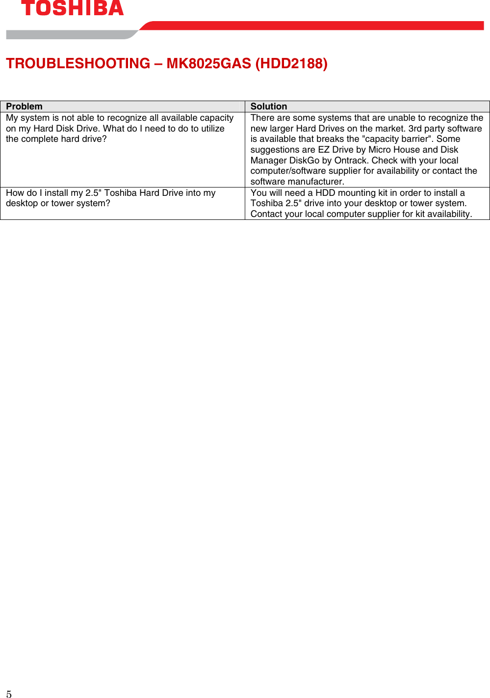 Page 7 of 11 - Toshiba Toshiba-Hdd2188-Mk8025Gas-Users-Manual- May 10, 2000 Toshiba-hdd2188-mk8025gas-users-manual
