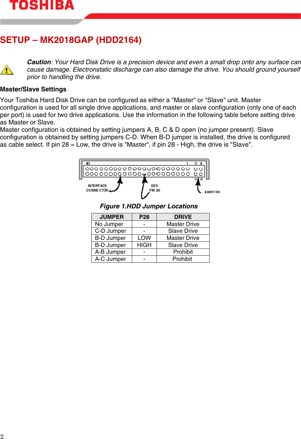 Page 4 of 11 - Toshiba Toshiba-Mk2018Gap-Users-Manual- May 10, 2000  Toshiba-mk2018gap-users-manual