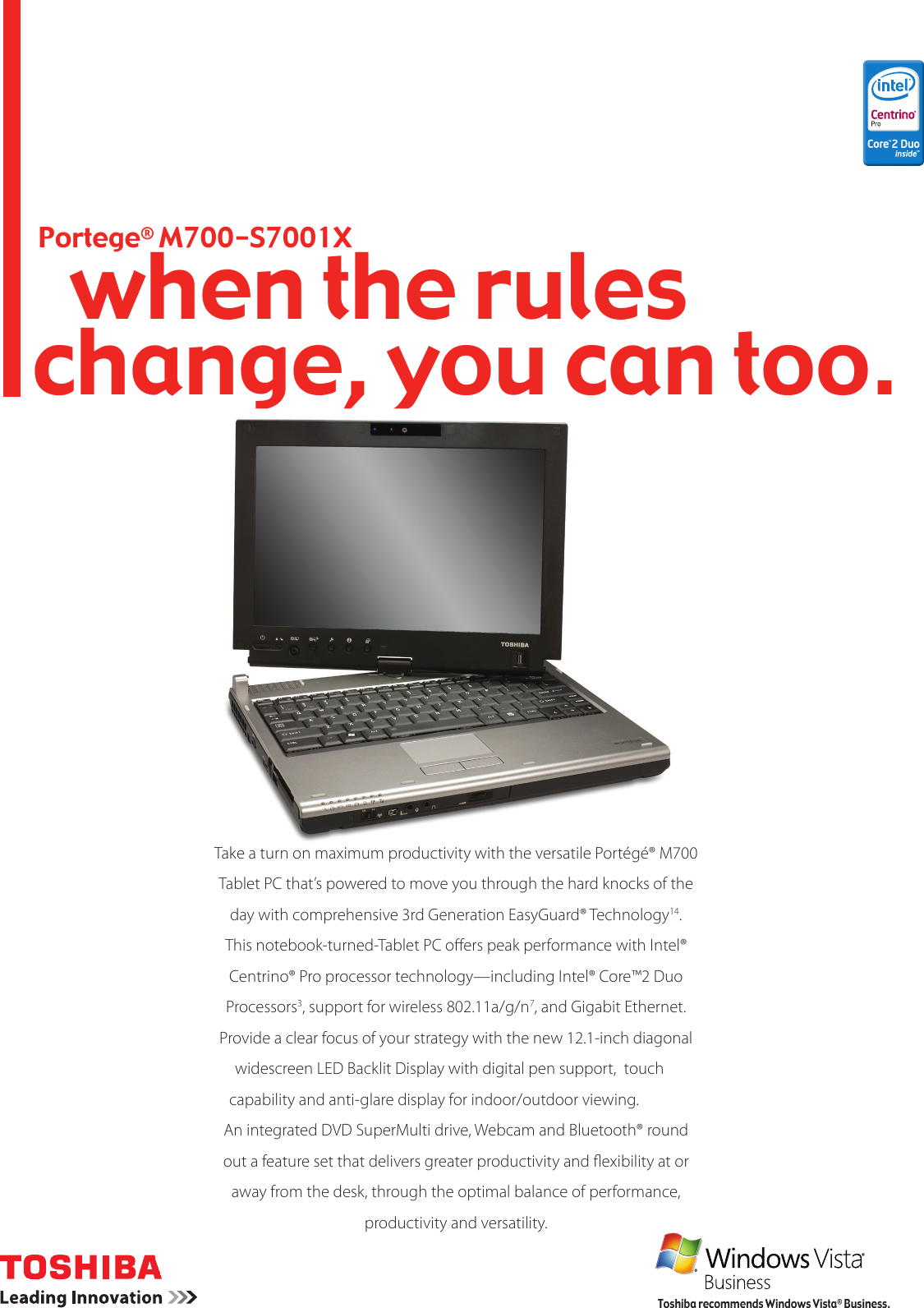 Page 1 of 2 - Toshiba Toshiba-Portege-M700-S7001X-Owners-Manual-  Toshiba-portege-m700-s7001x-owners-manual
