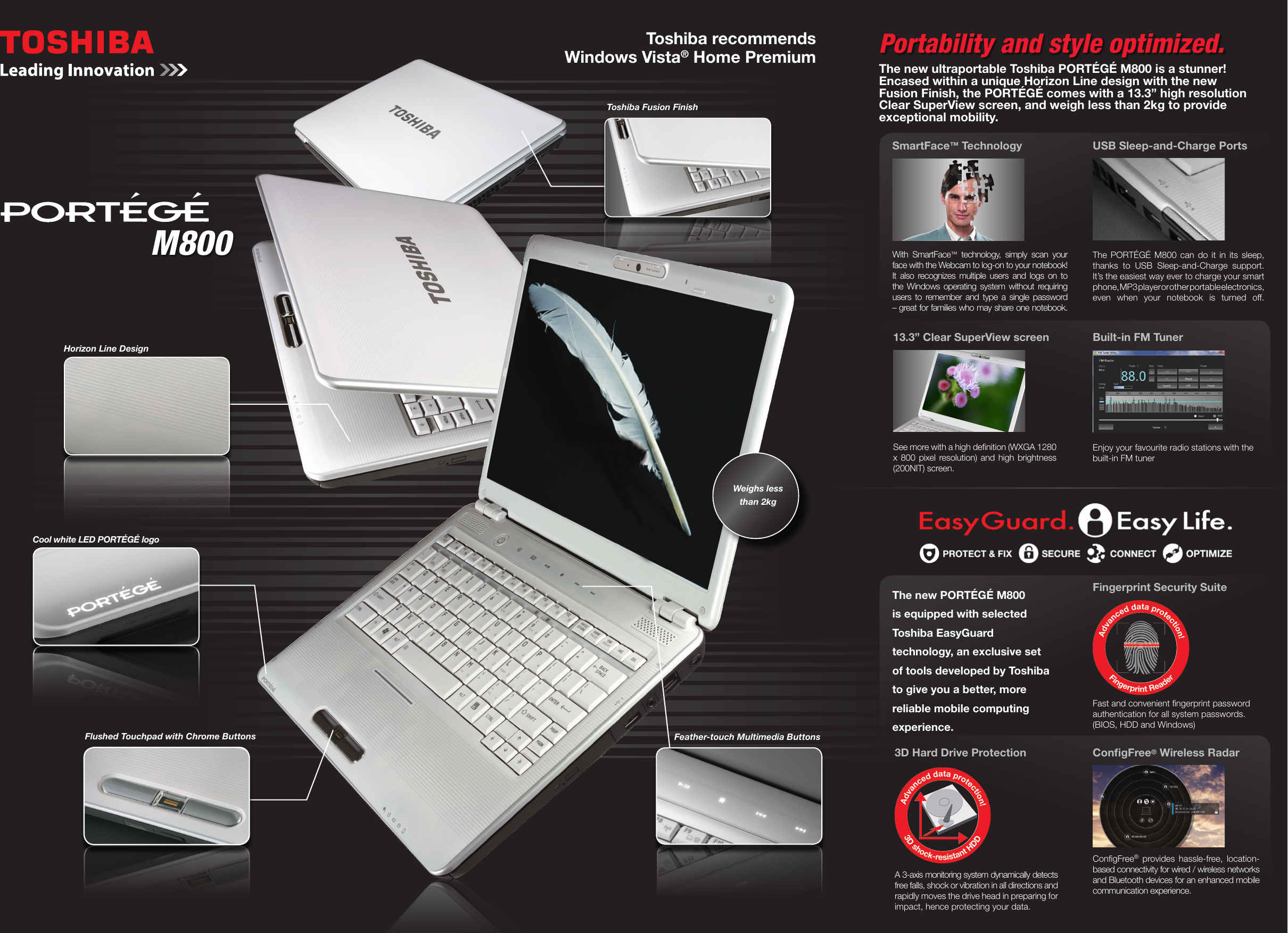 Page 1 of 2 - Toshiba Toshiba-Portege-M800-Users-Manual-  Toshiba-portege-m800-users-manual