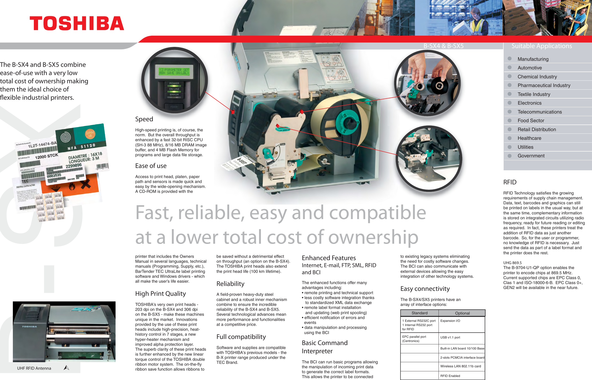 Page 2 of 2 - Toshiba Toshiba-Printer-B-Sx4-Owners-Manual- B-SX4/SX5 Product Brochure (bsx4_5brch) June 2005  Toshiba-printer-b-sx4-owners-manual