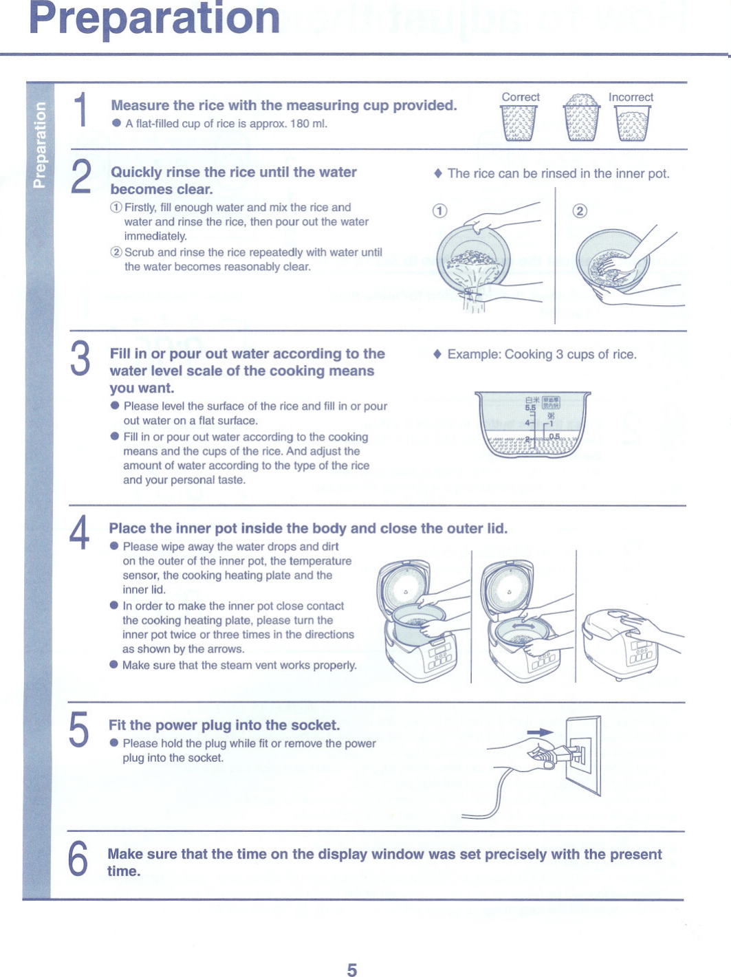 Page 5 of 12 - Toshiba Toshiba-Rice-Cooker-Rc-10Nmf-Instruction-Manual-  Toshiba-rice-cooker-rc-10nmf-instruction-manual