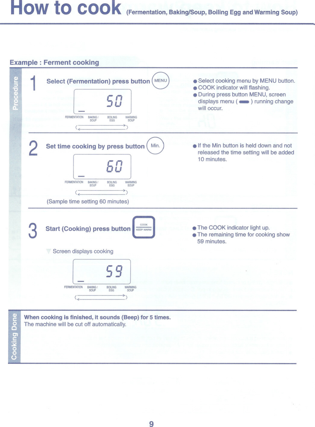 Page 9 of 12 - Toshiba Toshiba-Rice-Cooker-Rc-10Nmf-Instruction-Manual-  Toshiba-rice-cooker-rc-10nmf-instruction-manual