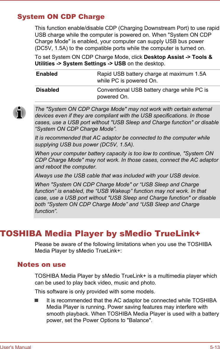 Toshiba Satellite P30w B Users Manual