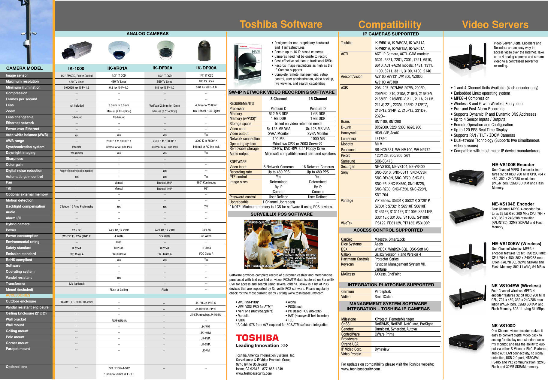 Page 2 of 4 - Toshiba Toshiba-Security-Camera-Fb-3010Hb-Specifications-  Toshiba-security-camera-fb-3010hb-specifications