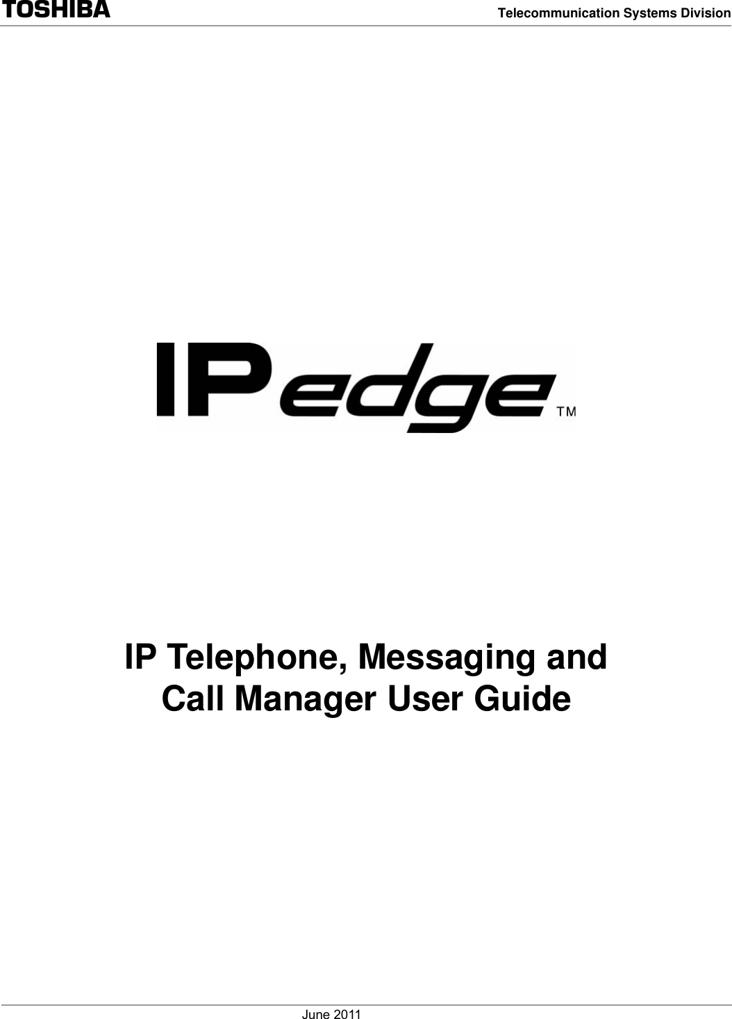 Toshiba Telephone Ip 5000 Series Users Manual IPedge_UG_VA