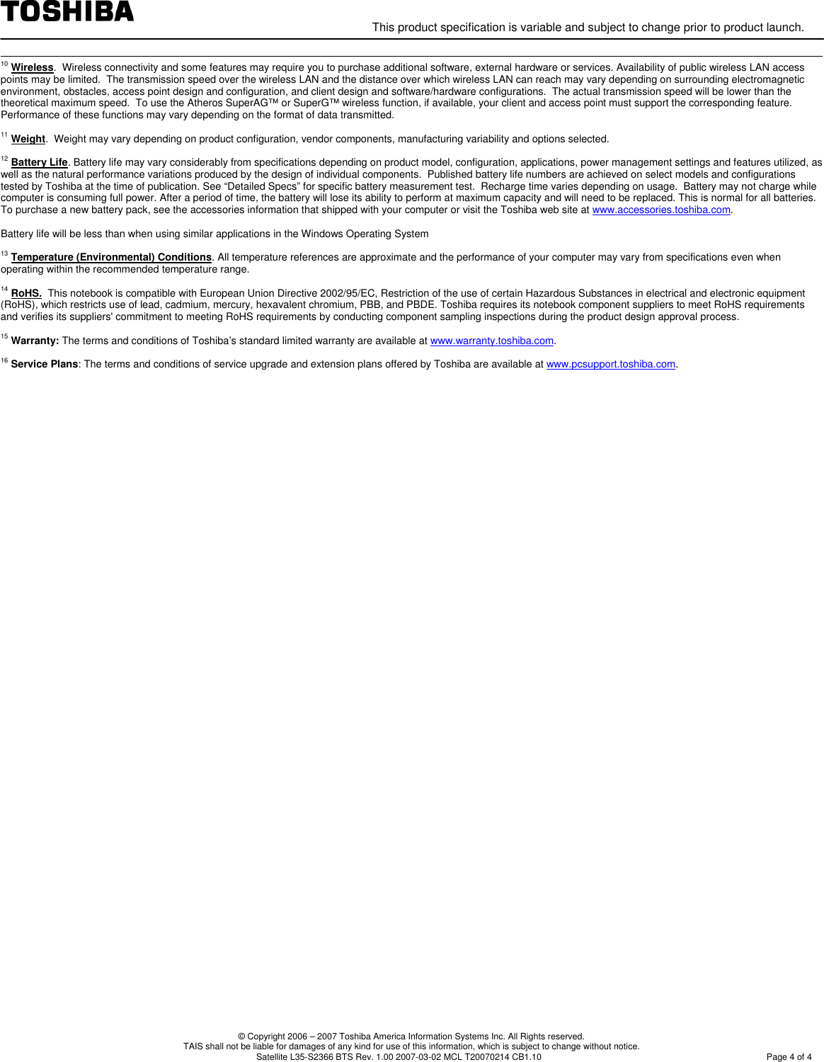 Page 4 of 4 - Toshiba - Satellite L35-S2366 If Not Then