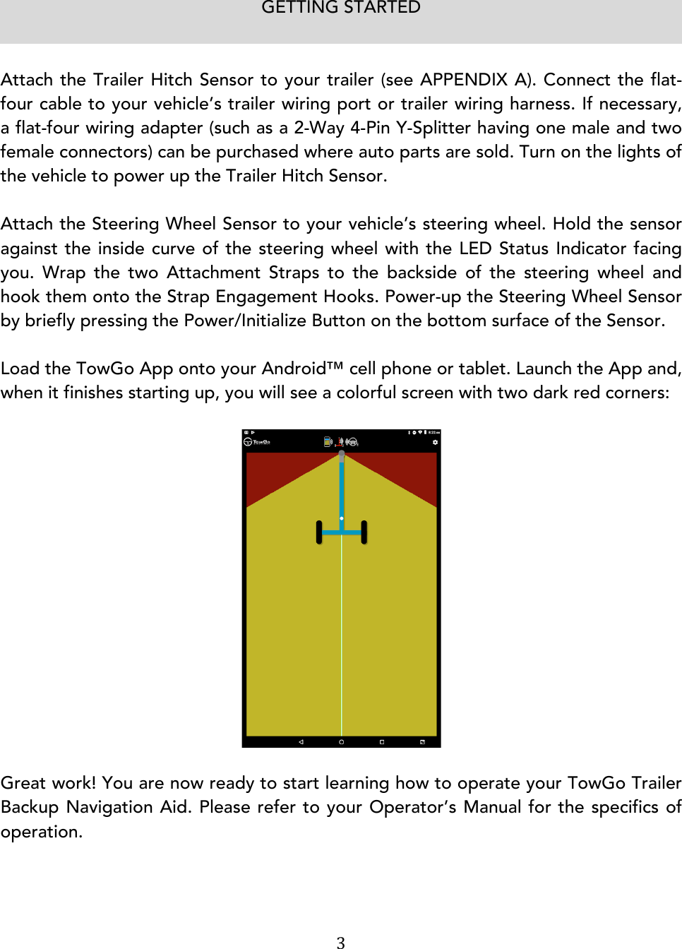 Page 7 of TowGo 1 Trailer Backup Navigation Aid User Manual UserGuide