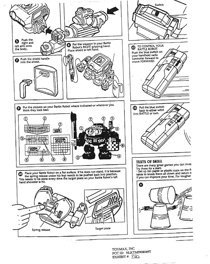 R/C Toy Robot Transmitter User Manual