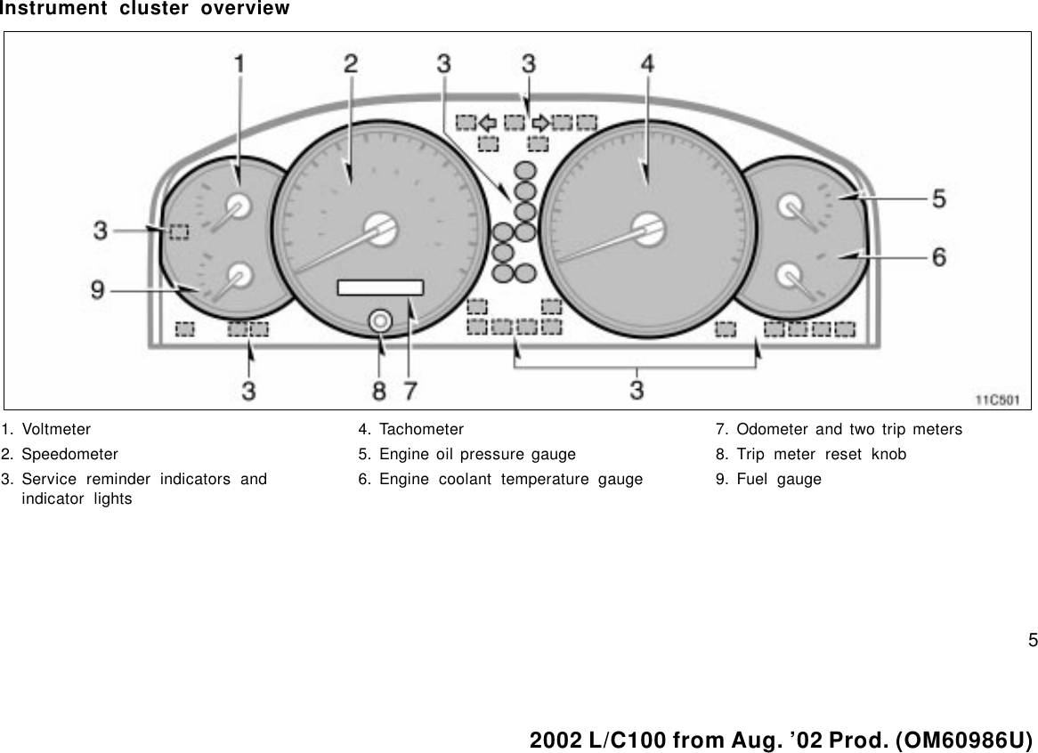 Page 5 of 8 - Toyota Toyota-2003-Toyota-Land-Cruiser-Owners-Manual-  Toyota-2003-toyota-land-cruiser-owners-manual