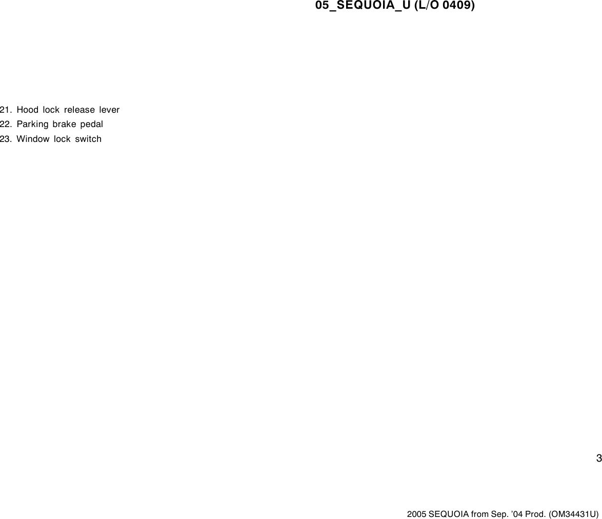 Page 3 of 12 - Toyota Toyota-2005-Toyota-Sequoia-Owners-Manual- 1-1  Toyota-2005-toyota-sequoia-owners-manual