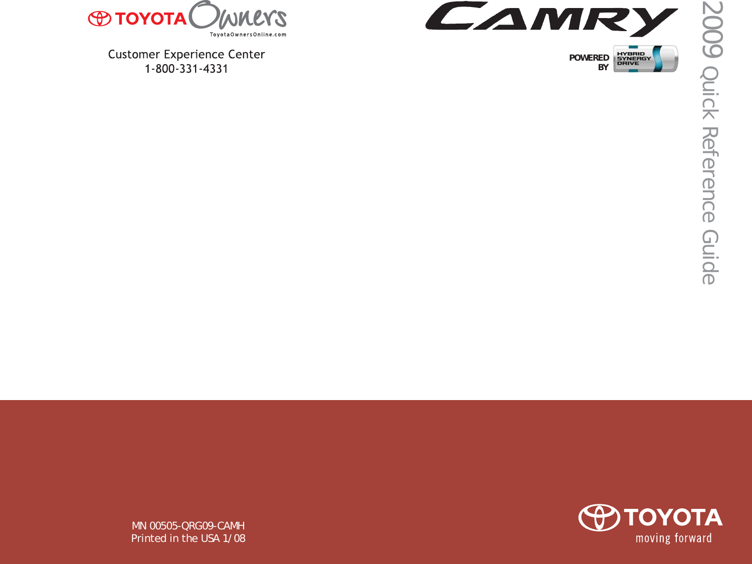 2013 TOYOTA CAMRY HYBRID OWNERS MANUAL PDF visual data 3