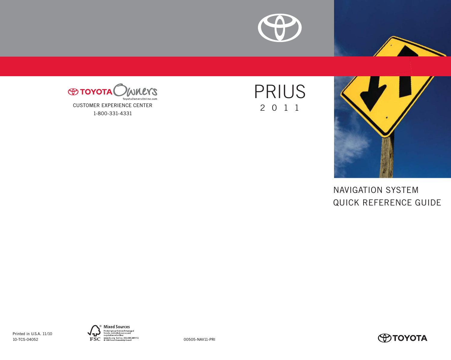 Toyota 2011 Prius Reference Guide 2010_Prius_Nav_QRG_lr