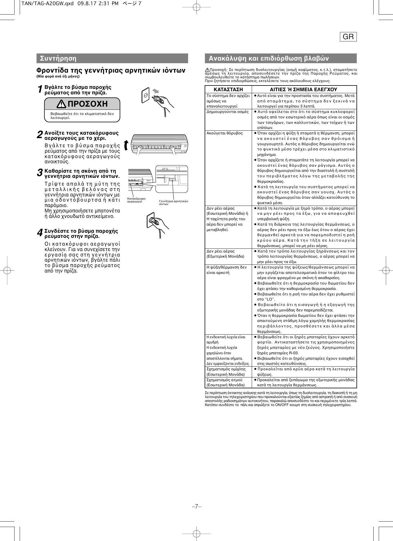 Page 8 of 10 - Toyotomi Toyotomi-Tan-Tag-A32Gw-Owners-Manual- TAN/TAG-A20GW  Toyotomi-tan-tag-a32gw-owners-manual