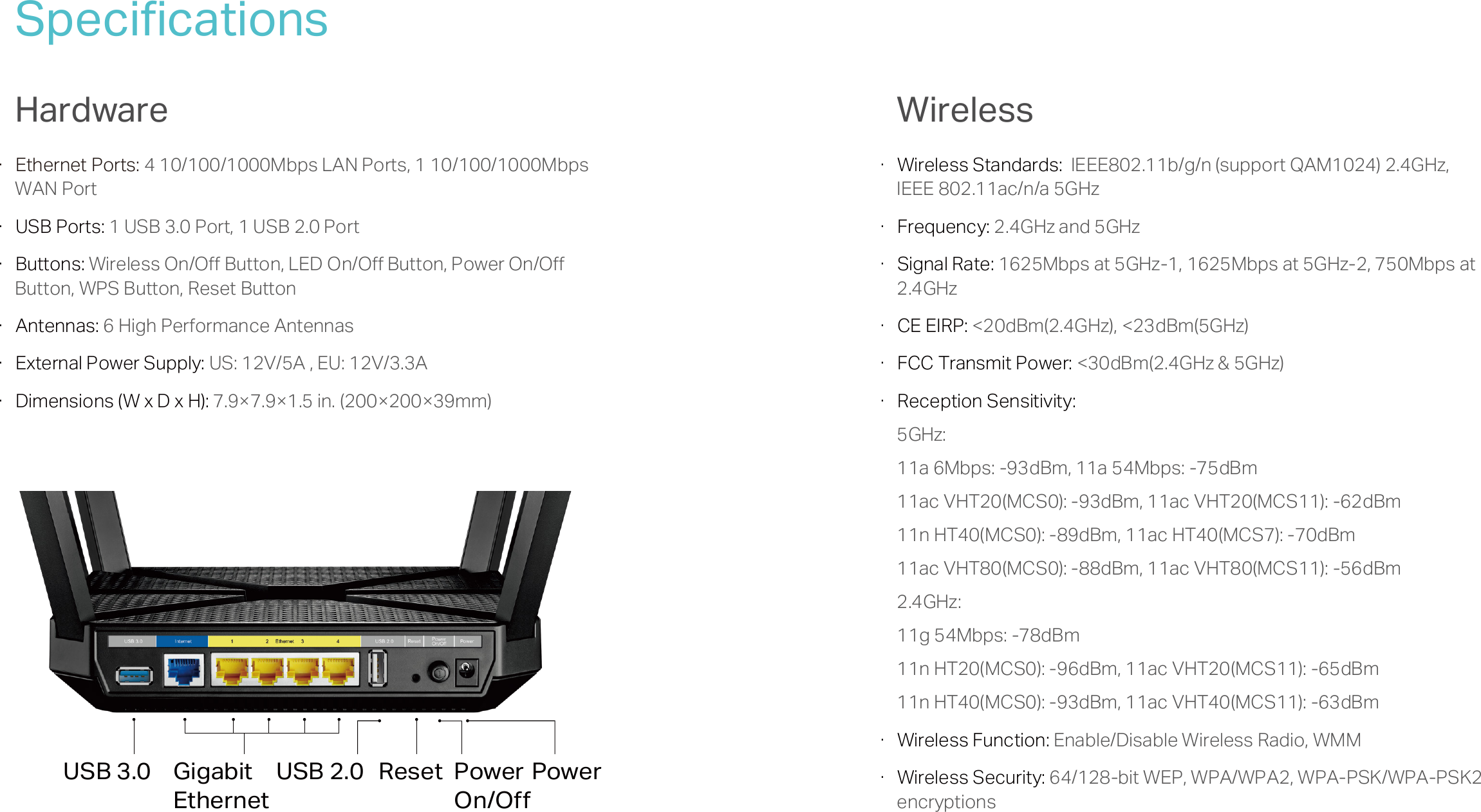 Page 6 of 7 - Archer C4000 Datasheet 2.0