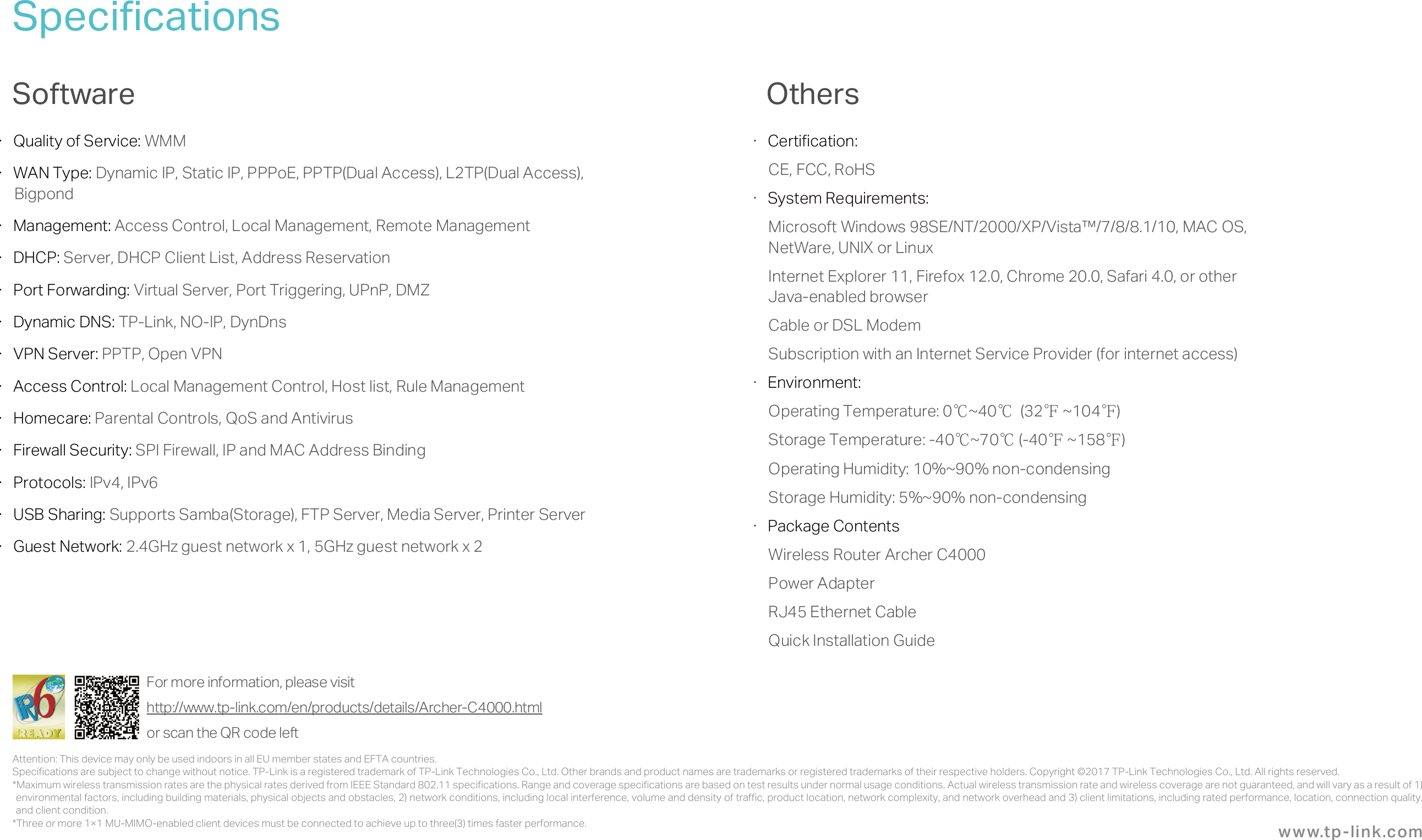 Page 7 of 7 - Archer C4000 Datasheet 2.0