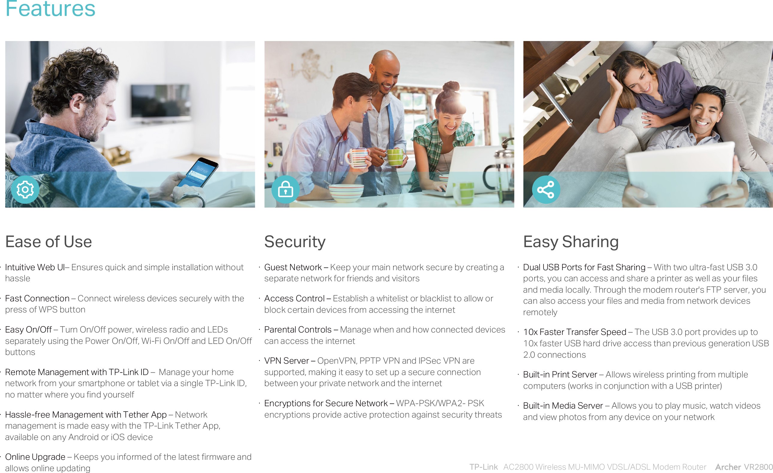 Page 5 of 7 - Archer VR2800(EU) V1 Datasheet