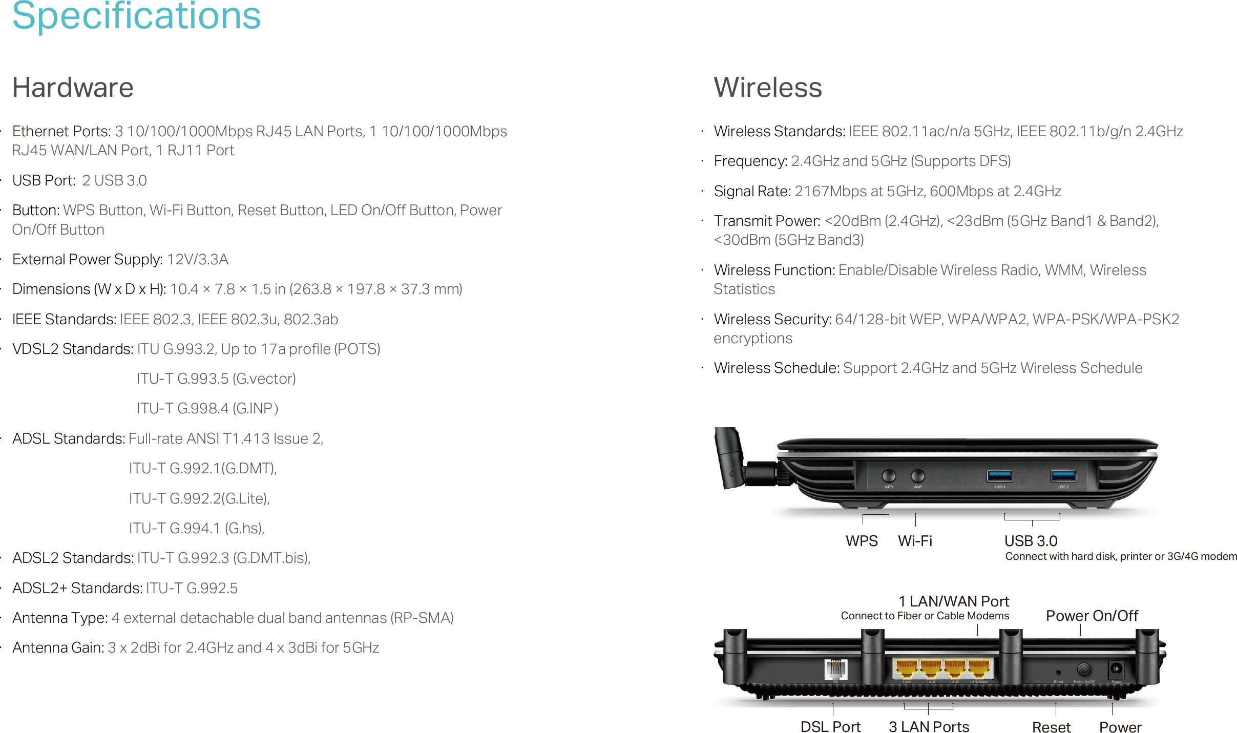 Page 6 of 7 - Archer VR2800(EU) V1 Datasheet