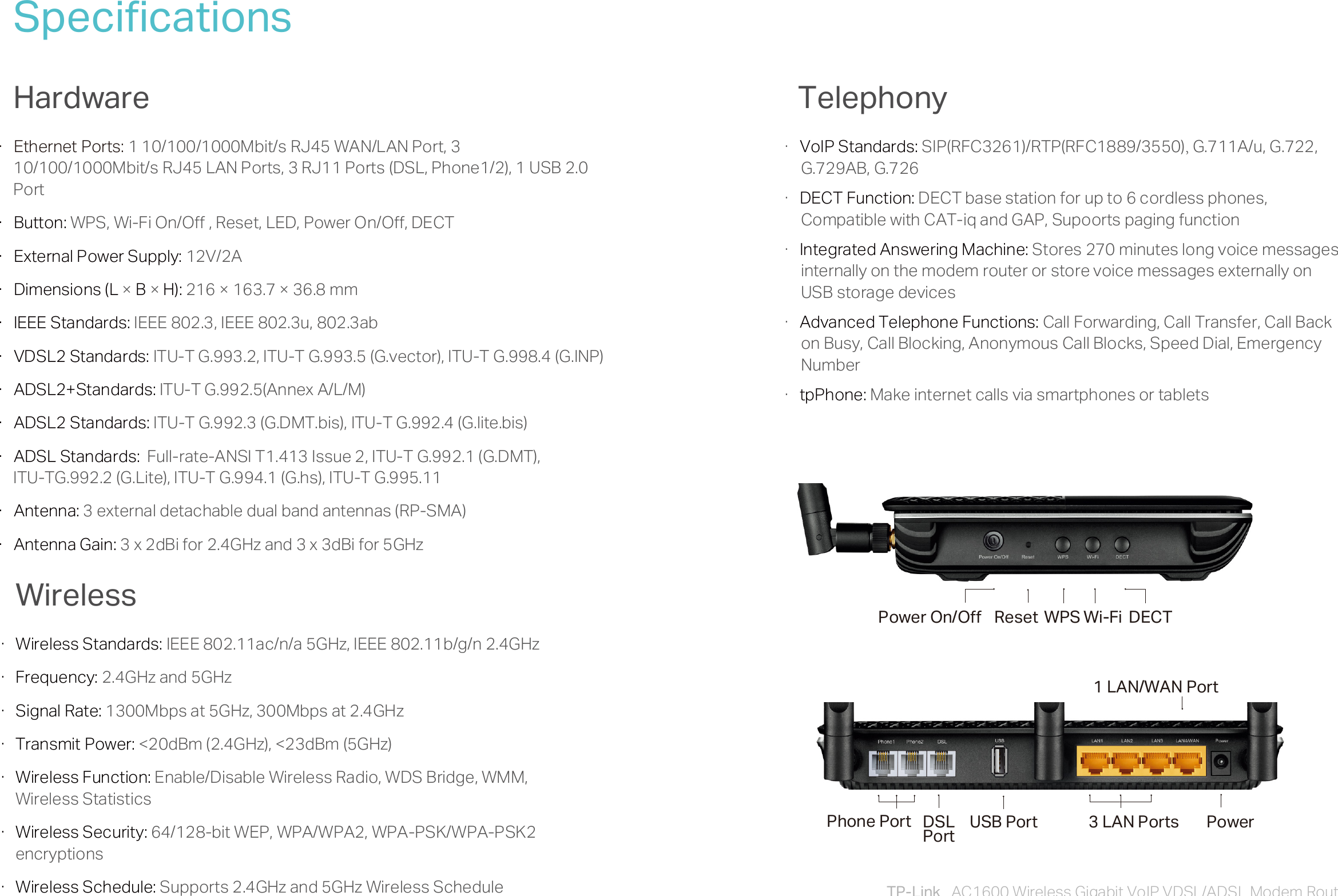 Page 6 of 7 - Archer VR600v(EU) 2.0  V2 Datasheet