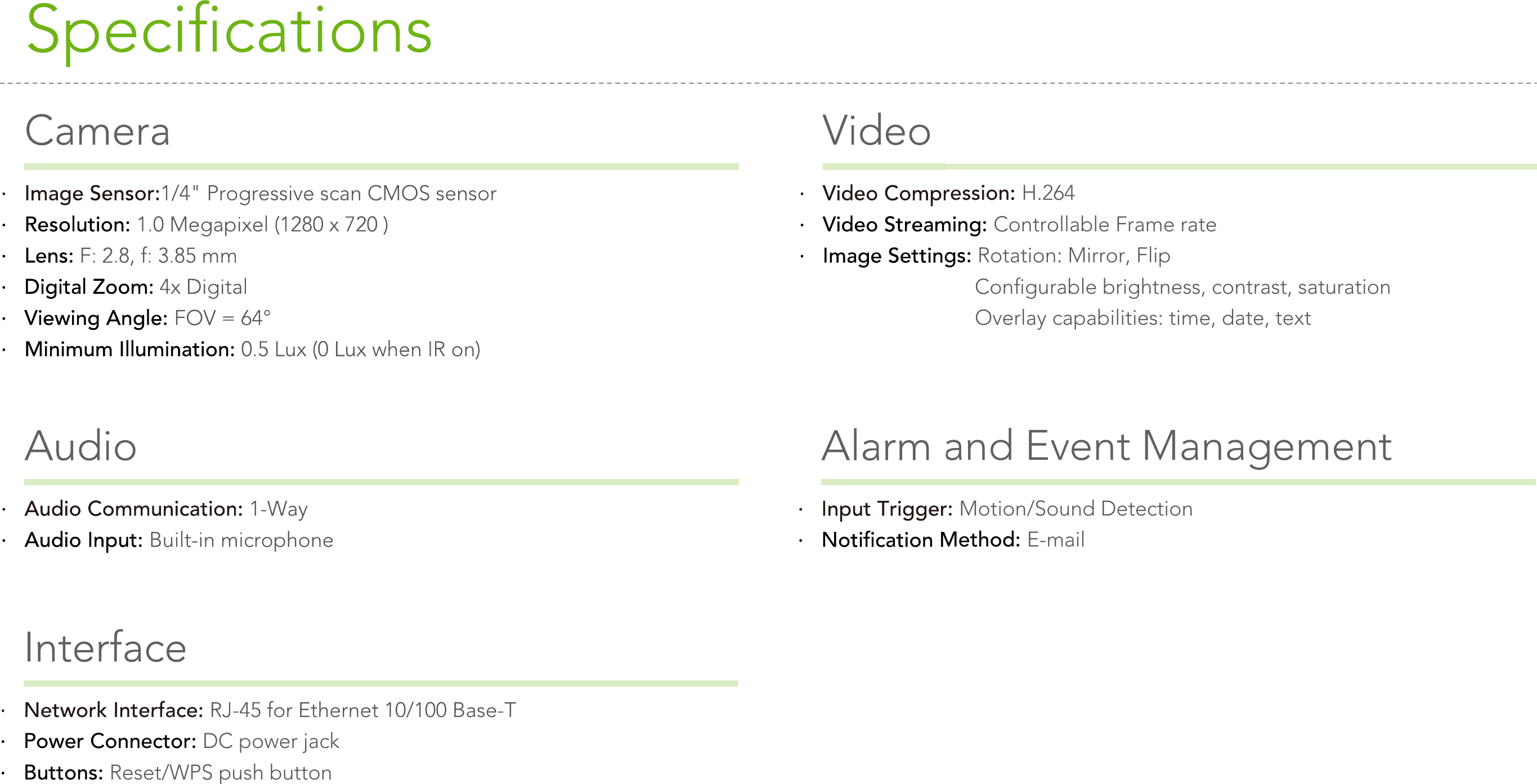 Page 5 of 7 - NC230 Datasheet  1.0