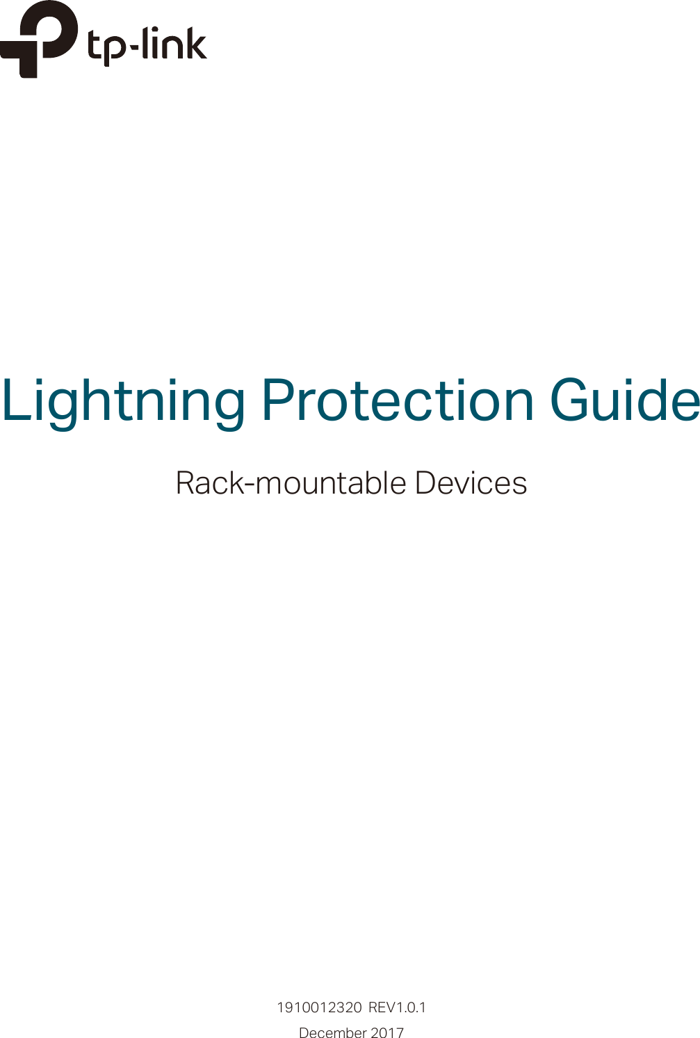Page 1 of 8 - Jet Stream - Lightning Protection Guide For TP-Link Rack-mountable Devices
