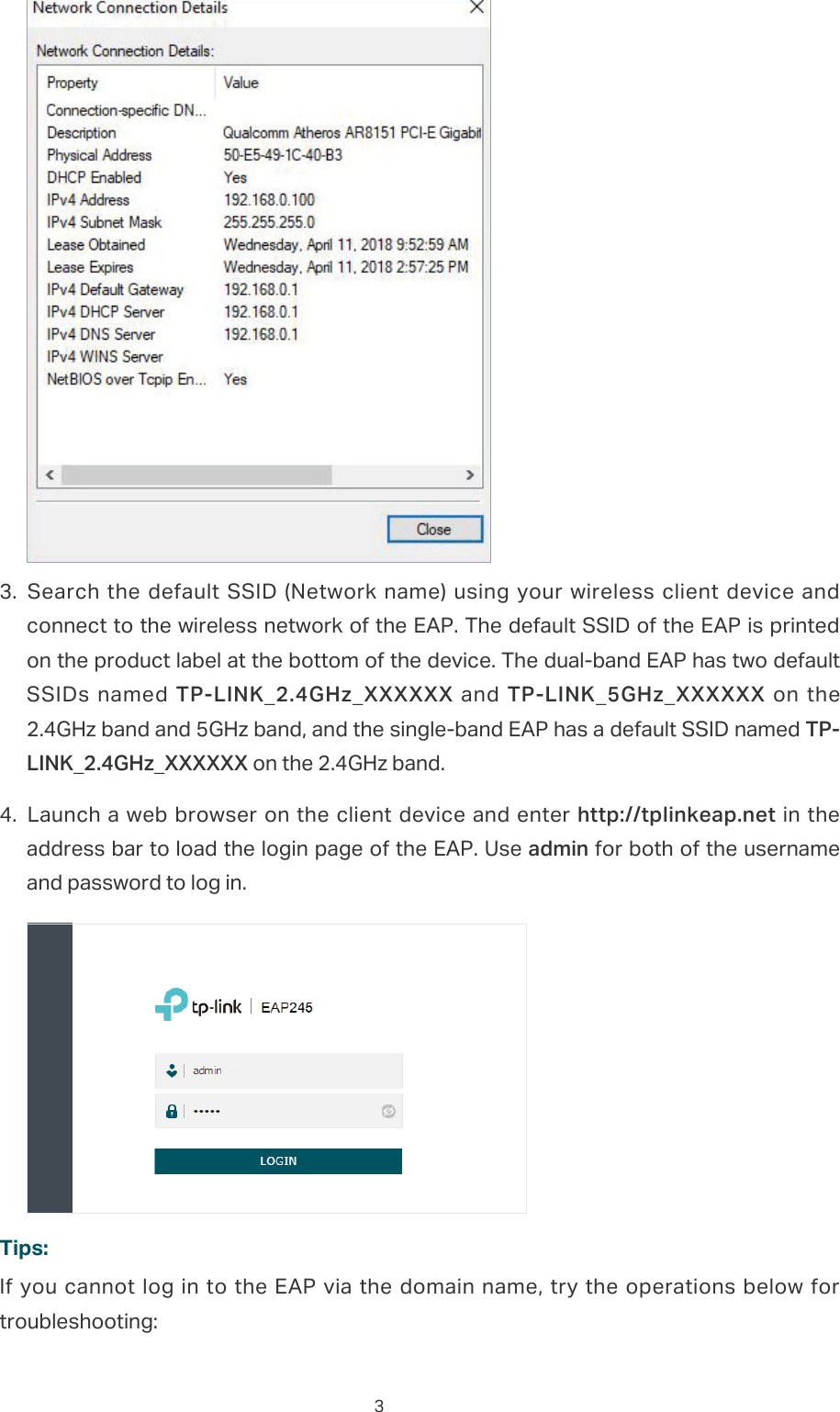 Page 4 of 10 - Quick Setup Guide For Standalone Omada Eaps