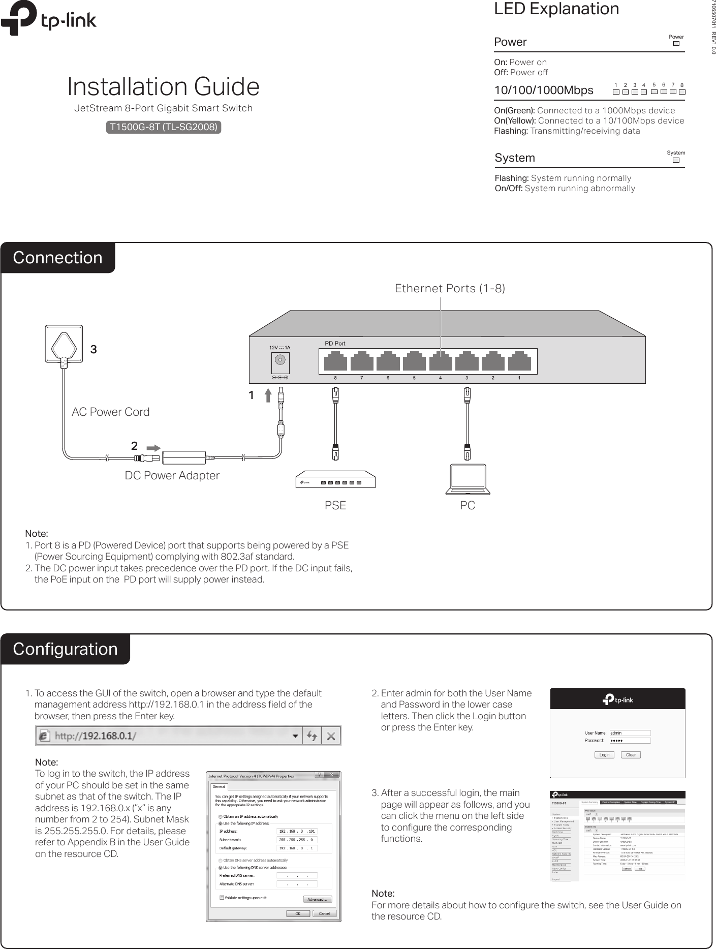 T1500g 8t(un) V1 Quick Installation Guide