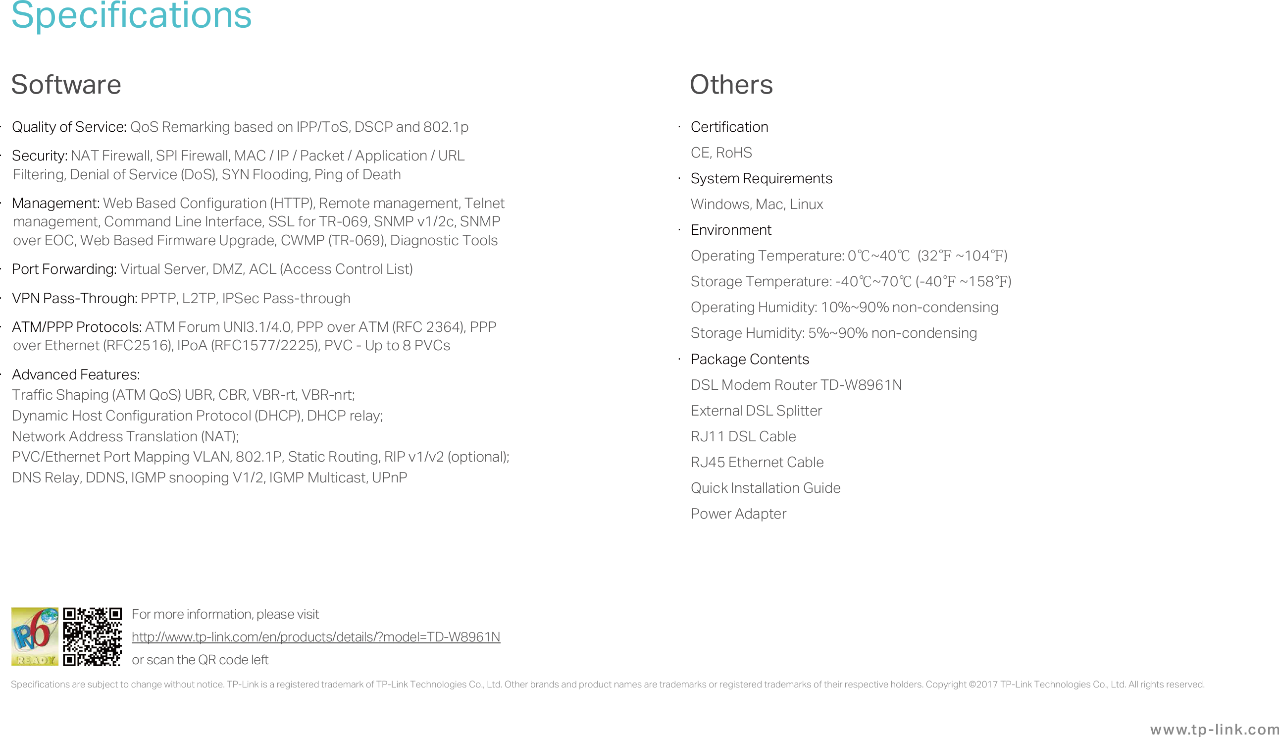Page 5 of 5 - TD-W8961N(EU) V3 Datasheet