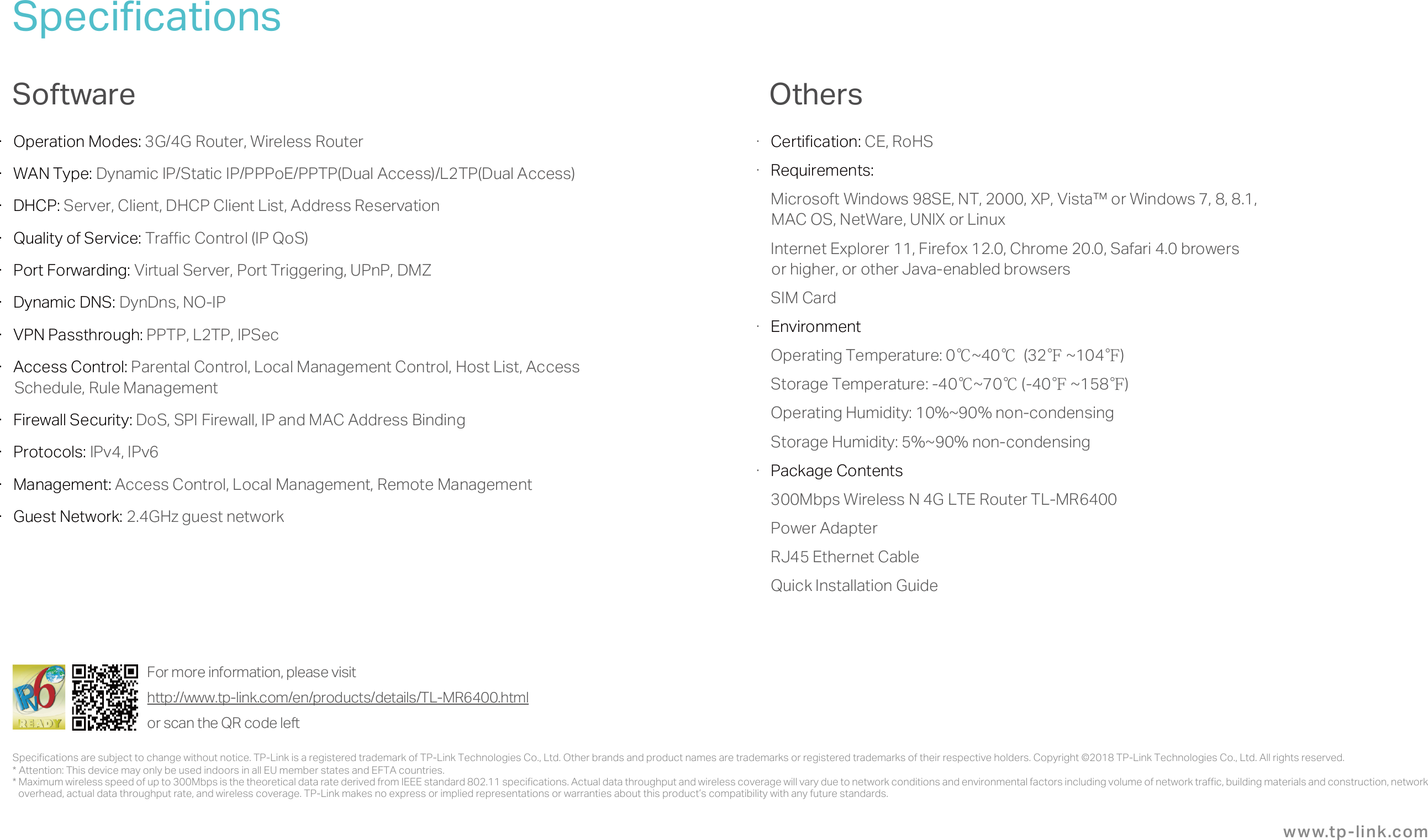 Page 7 of 7 - TL-MR6400(EU) V3 Datasheet
