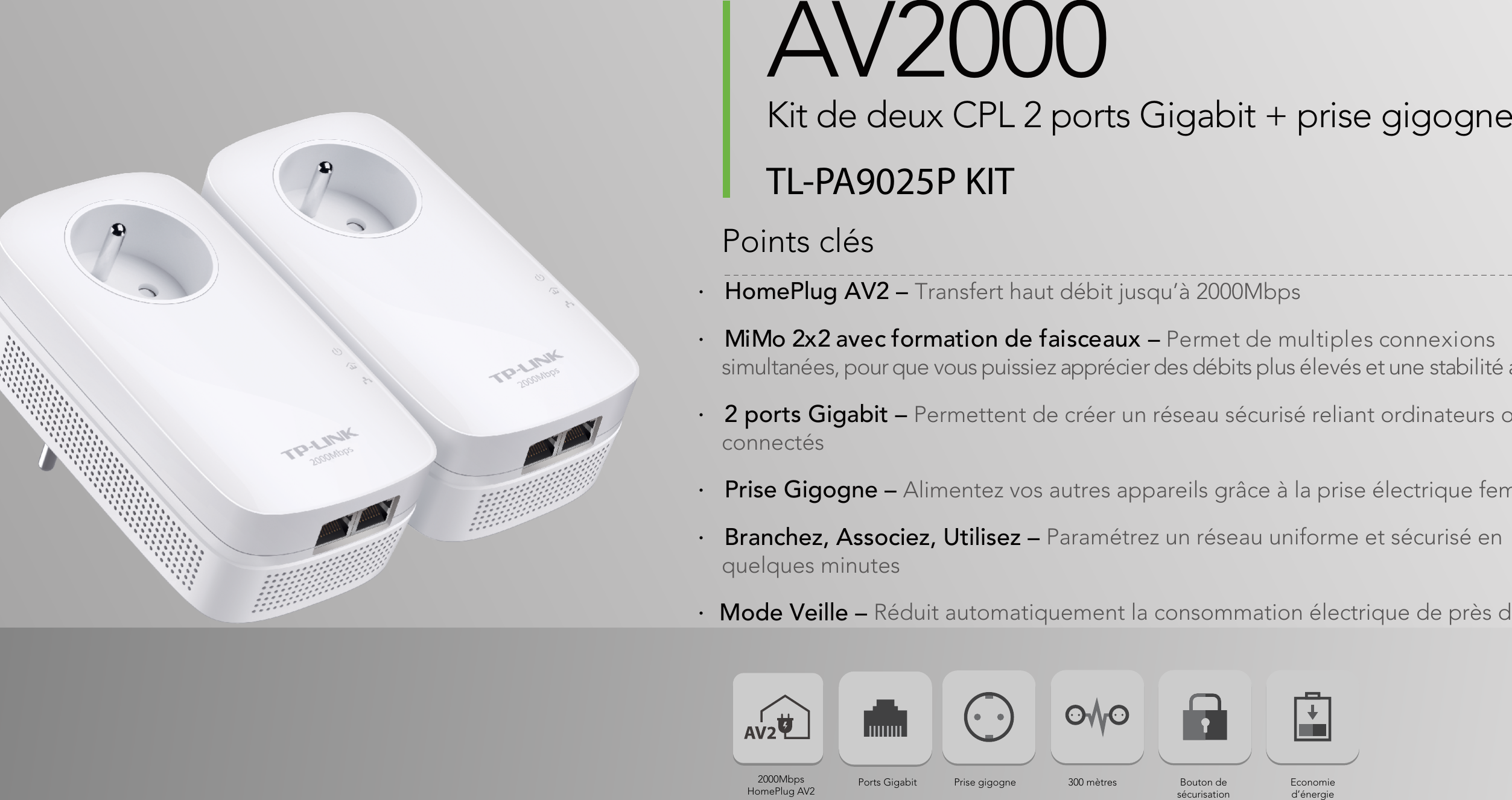 Page 1 of 6 - TL-PA9025P KIT(FR)_datasheet  KIT V1 Datasheet FR