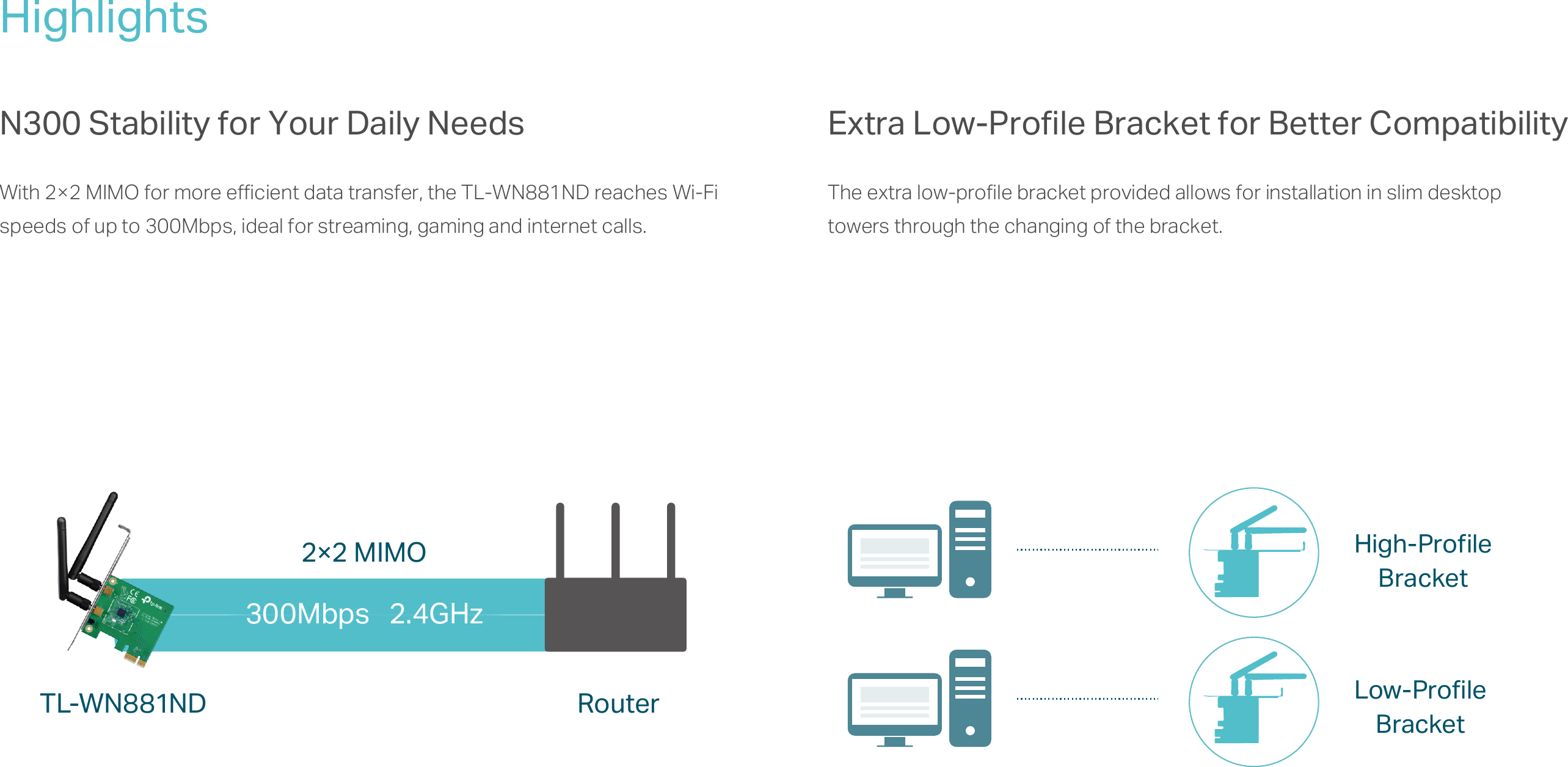 Page 2 of 4 - TL-WN881ND(EU) 2.0_Datasheet 0703  TL-WN881ND(EU US) 2.0 Datasheet