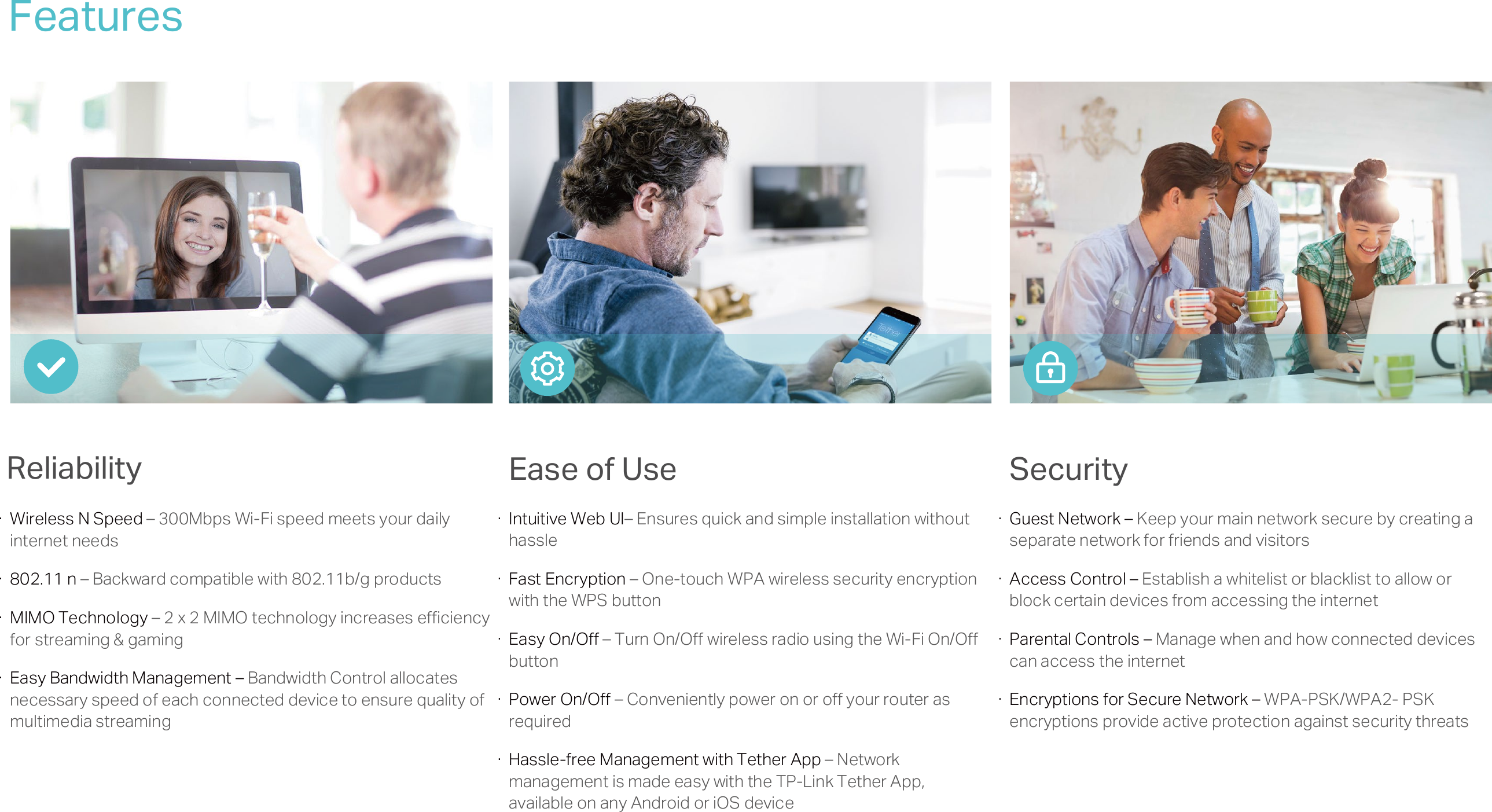 Page 3 of 5 - TL-WR841N(EU)12.0-datasheet TL-WR841N(EU) V13 Datasheet