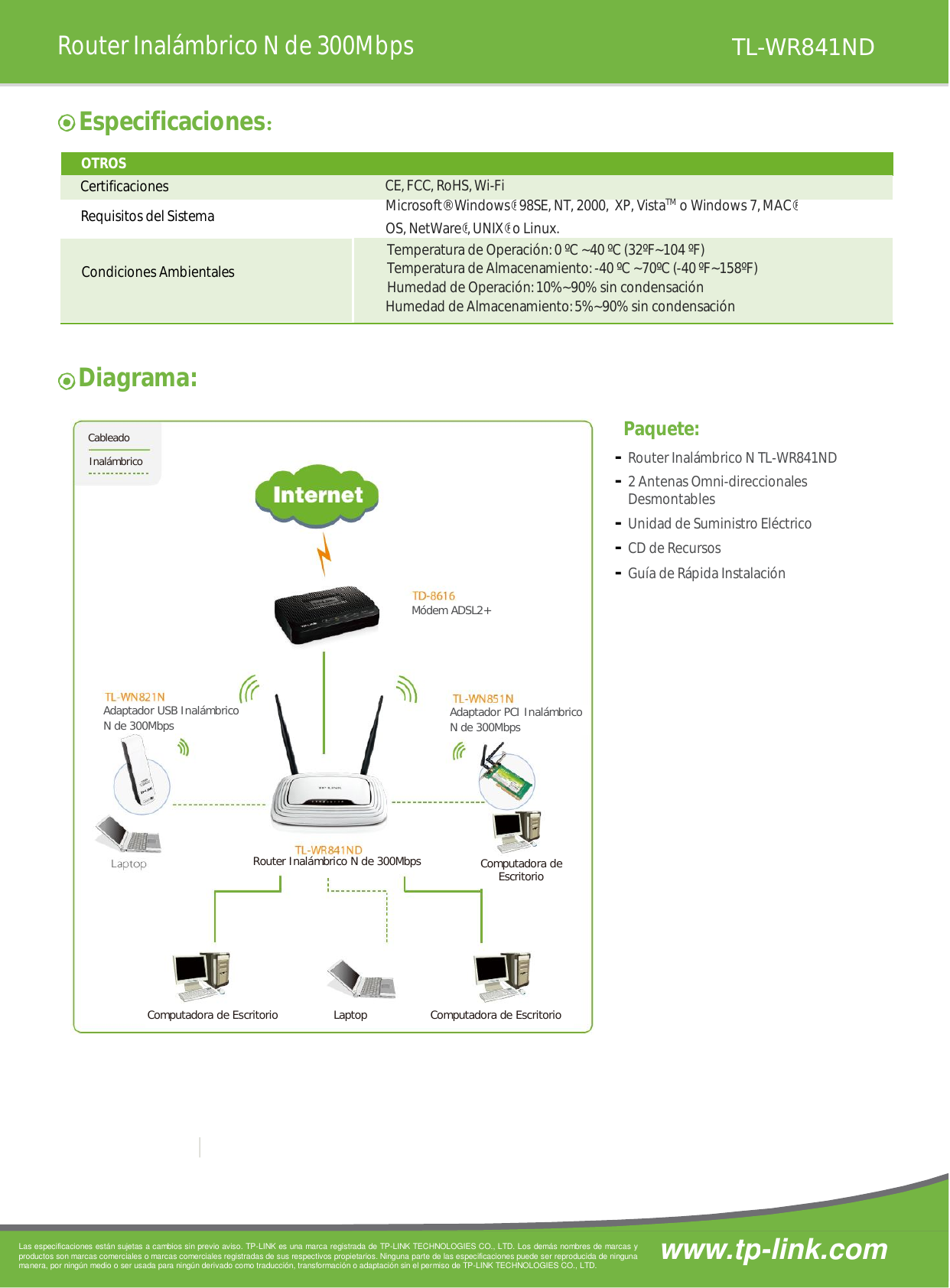 Page 3 of 3 - TL-WR841ND_V8.0_Datasheet_espx TL-WR841ND V8.0 Datasheet Mx