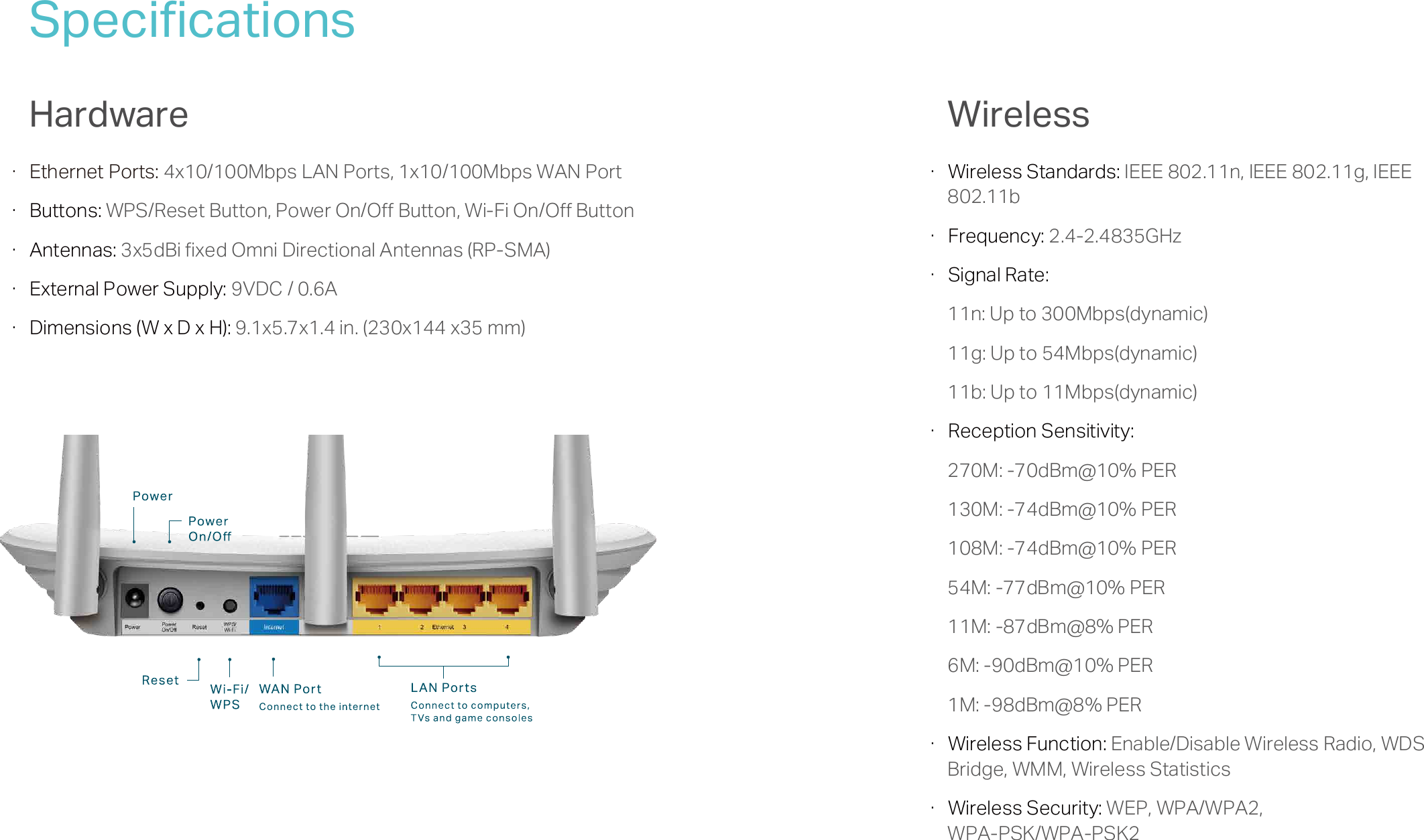 Page 4 of 5 - TL-WR845N(EU)(US) V3 Datasheet