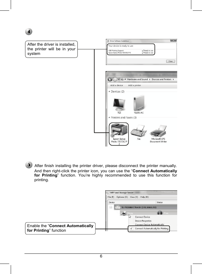 Page 6 of 9 - Tp-Link Tp-Link-Tl-Ps310U-V2-Quick-Installation-Guide-  Tp-link-tl-ps310u-v2-quick-installation-guide