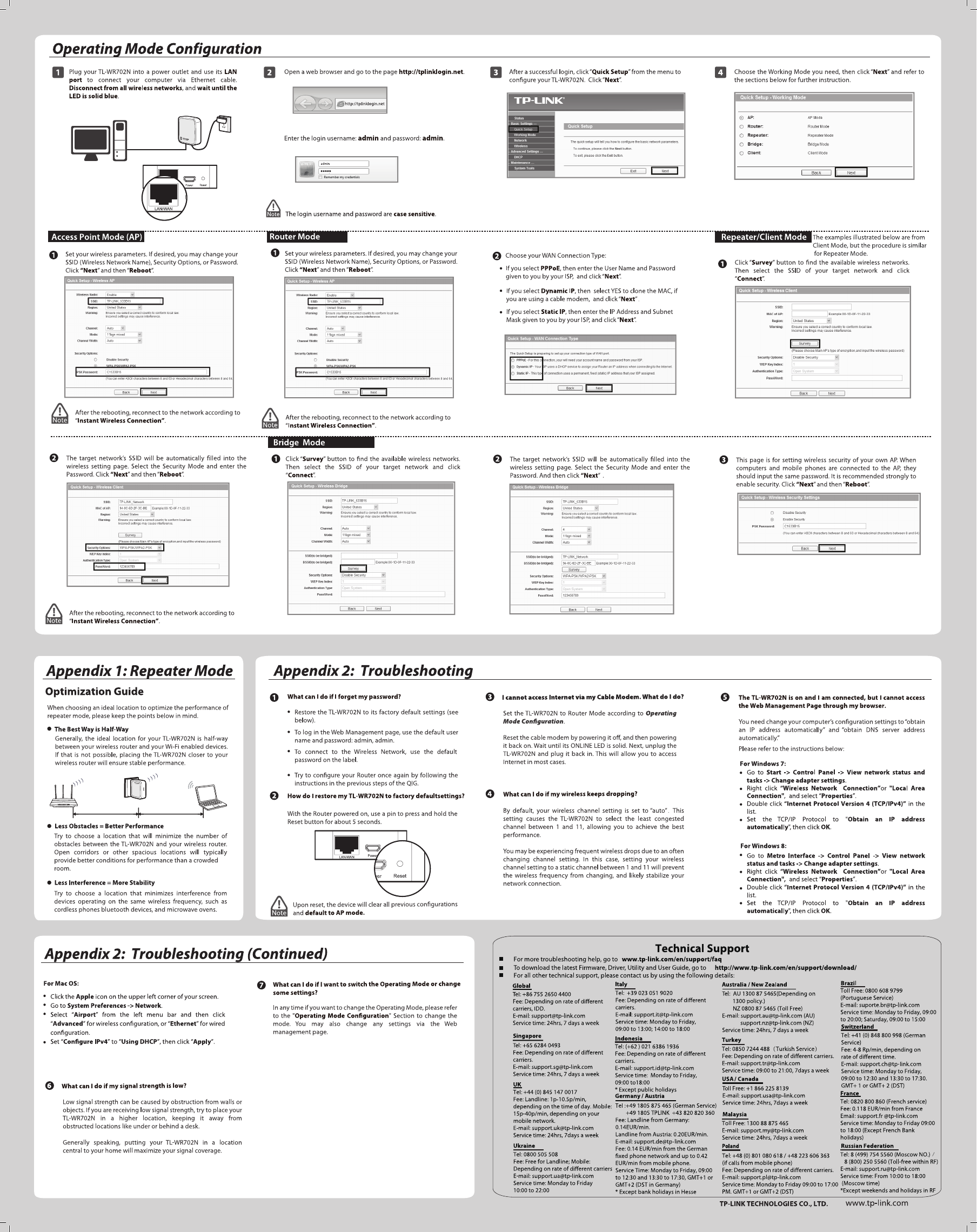 Page 2 of 2 - Tp-Link Tp-Link-Tl-Wr702N-Quick-Installation-Guide- 7106504353_TL-WR702N(UN)_QIG_A(5-16)  Tp-link-tl-wr702n-quick-installation-guide