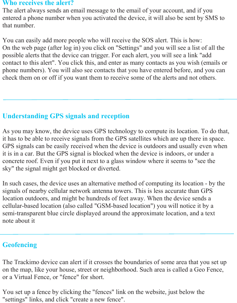 Page 4 of Trackimo TRKM019-3G GPS Tracker User Manual 