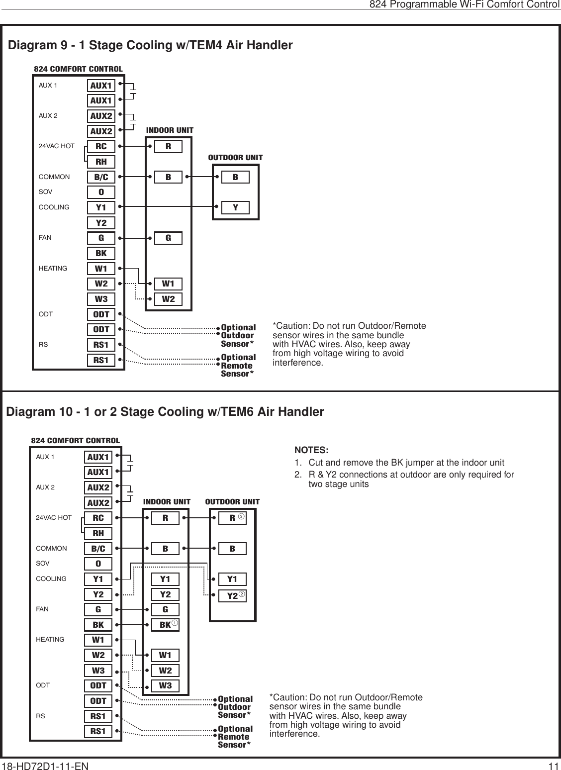 Page 11 of Trane US CONT8243 Color Touchscreen Wi-Fi User Manual 