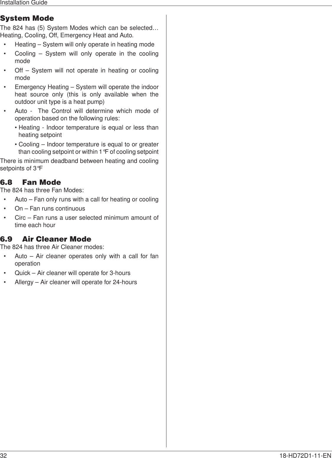 Page 32 of Trane US CONT8243 Color Touchscreen Wi-Fi User Manual 