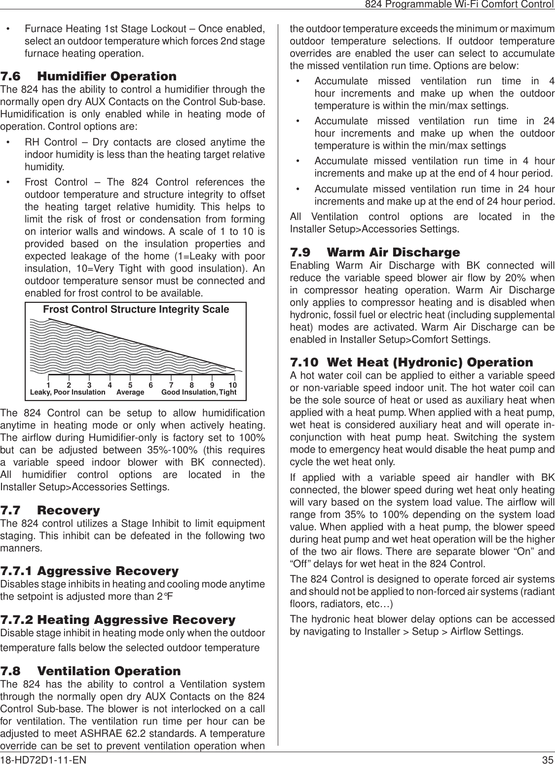 Page 35 of Trane US CONT8243 Color Touchscreen Wi-Fi User Manual 