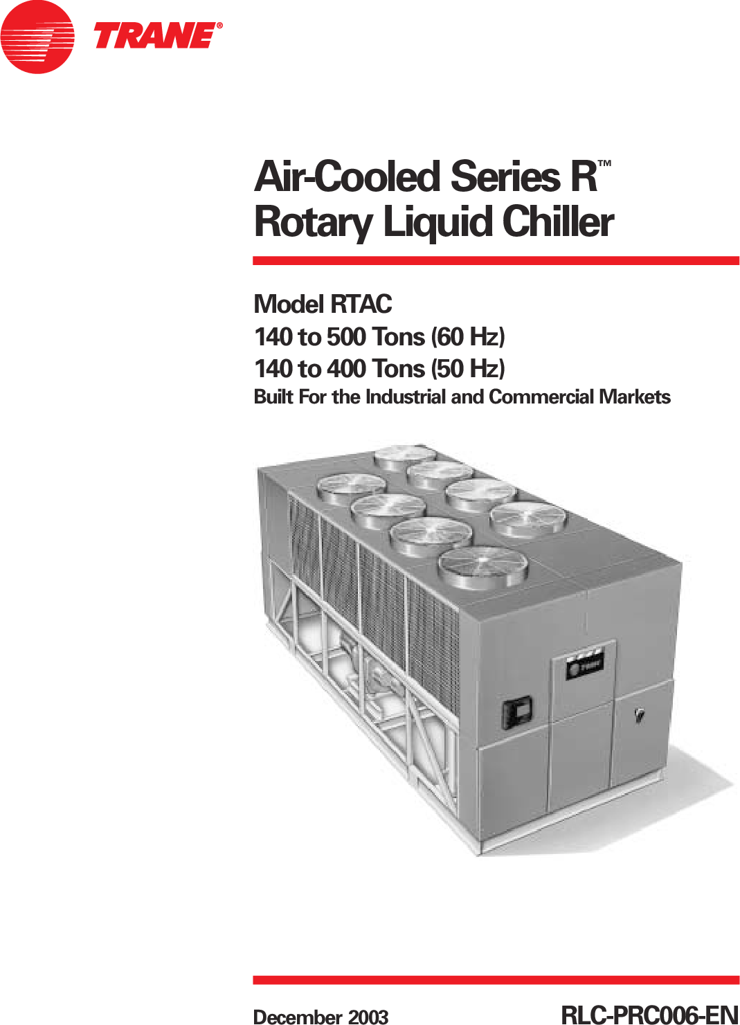 Trane Rlc Prc En User Manual To The A F F A C B Bb E