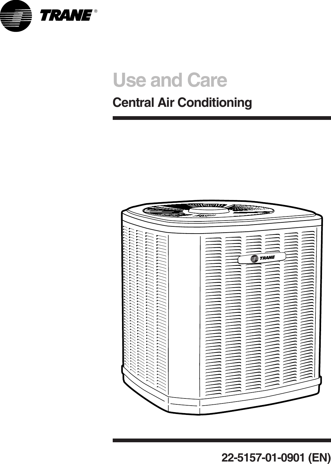 Trane 22 5157 01 0901 En Users Manual