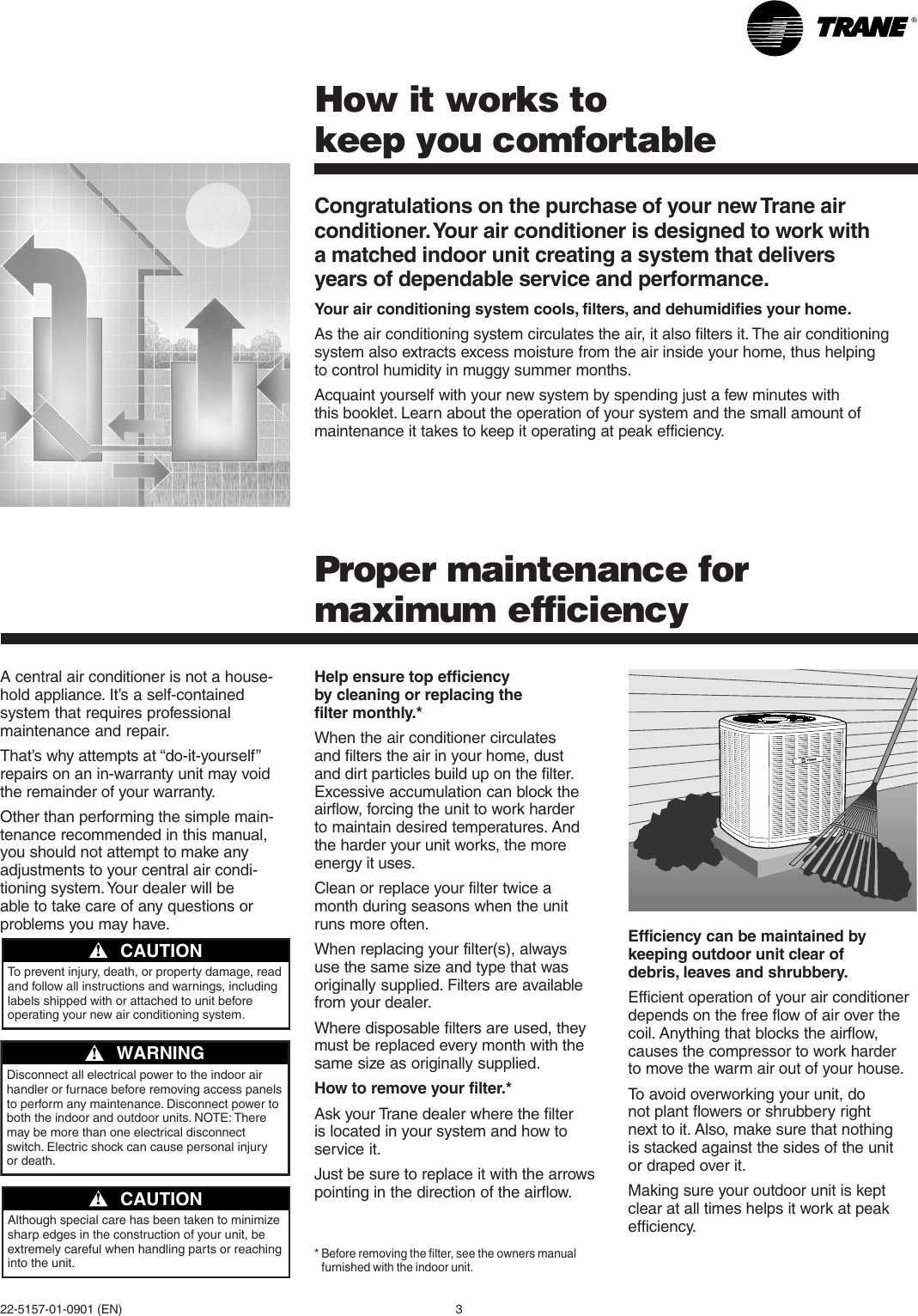 Trane 22 5157 01 0901 En Users Manual