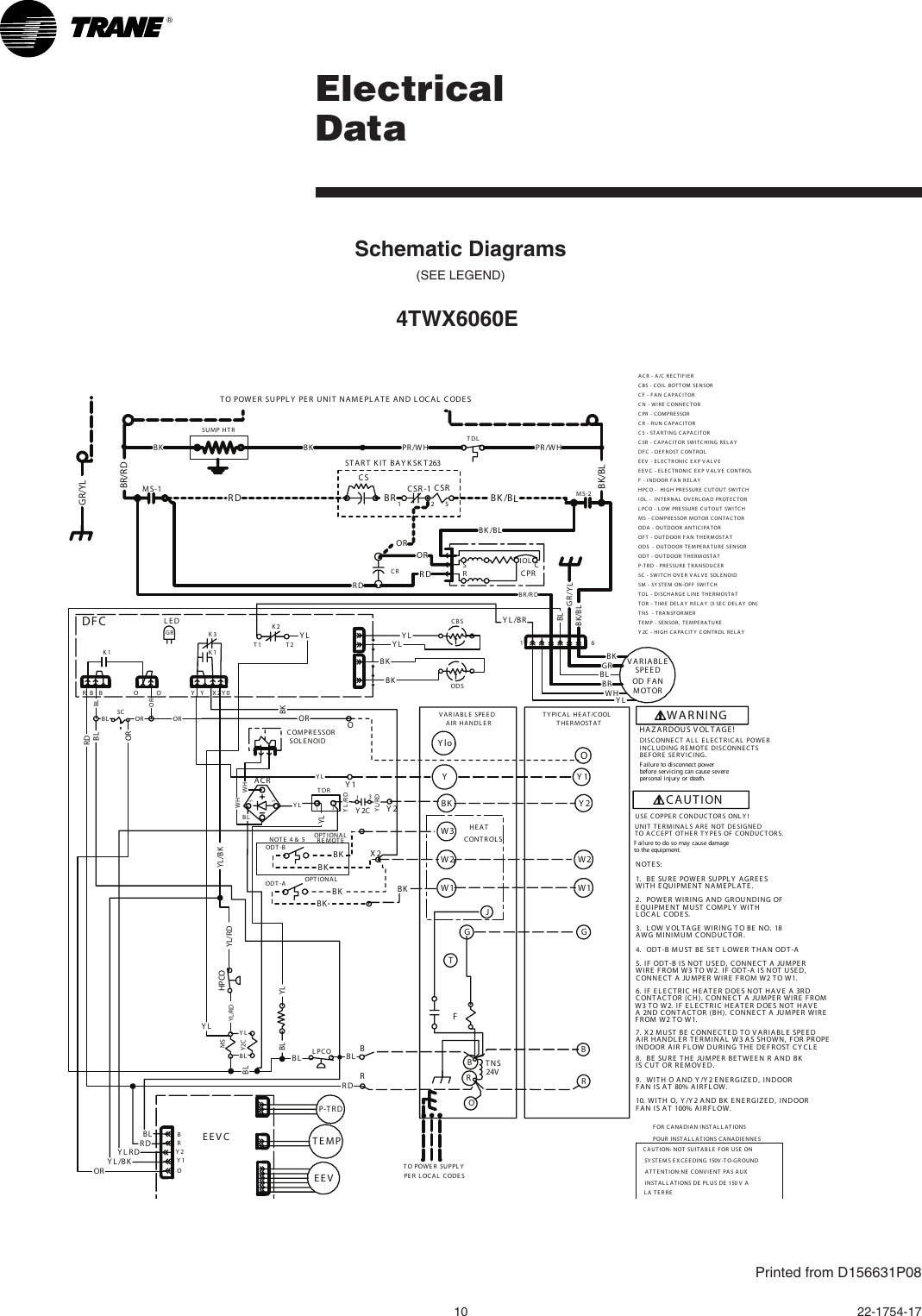 Page 10 of 12 - Trane Trane-36-Users-Manual- 22-1754-17 08/01/2011 Split System Heat Pump Product Data XL16i 4TWX6024, 036, 048, 060E  2, 3, 4 And 5 Tons Trane-36-users-manual